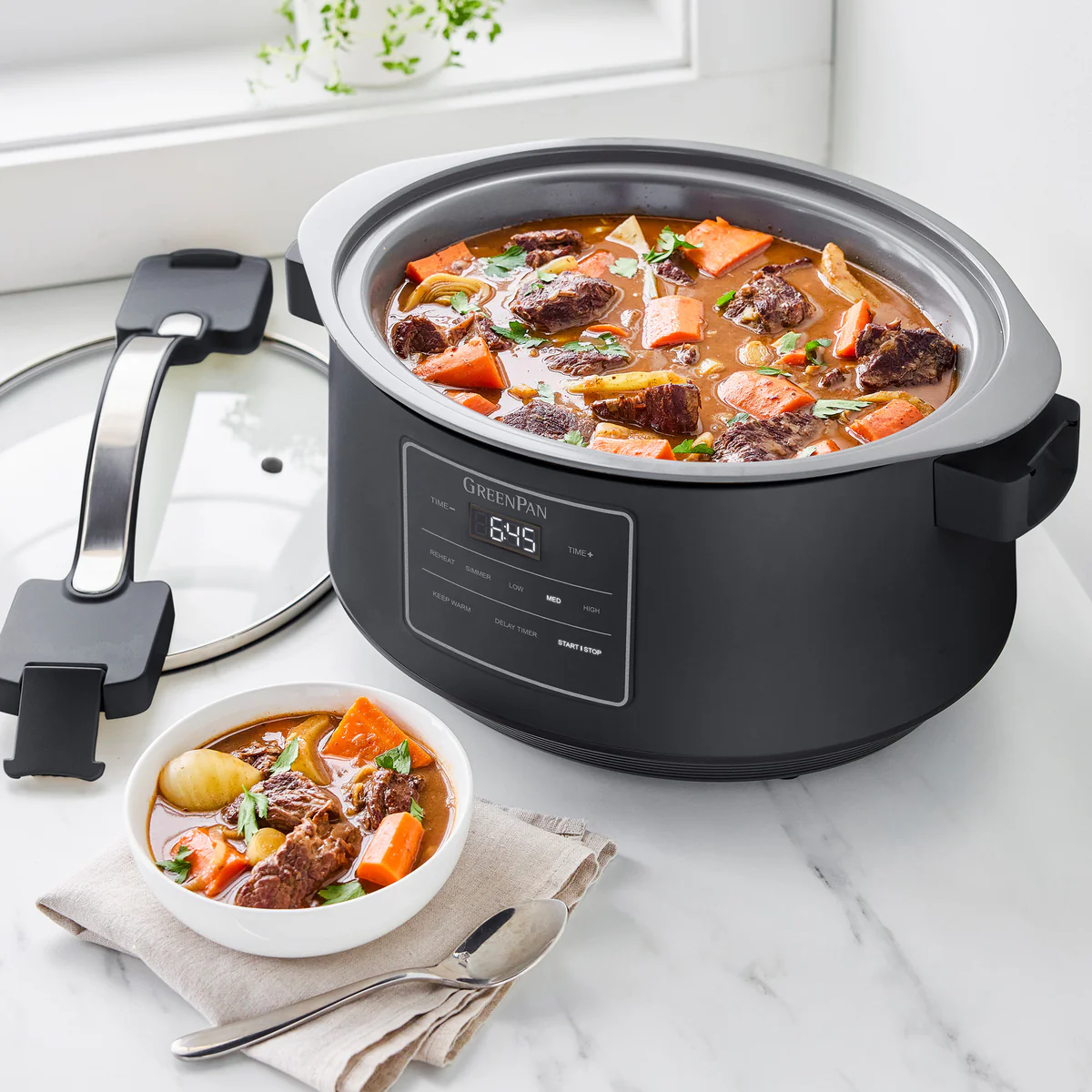 8-Quart Locking Lid Slow Cooker | Graphite - Image 7