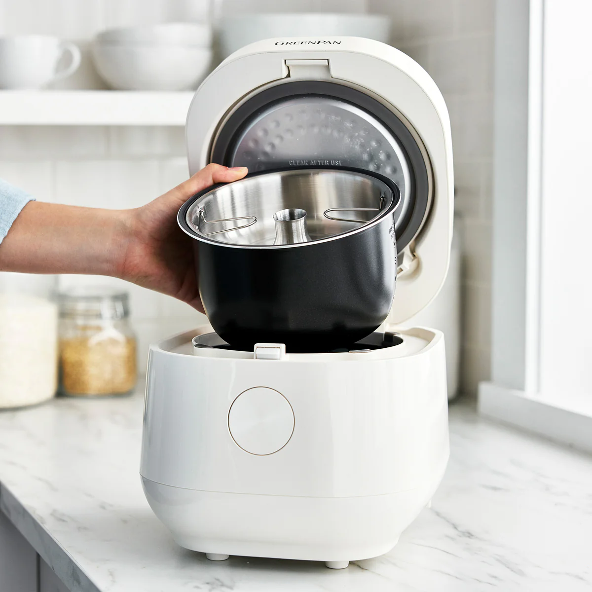 Bistro 8-Cup Carb-Reducing Rice Cooker | Cloud Cream - Image 3