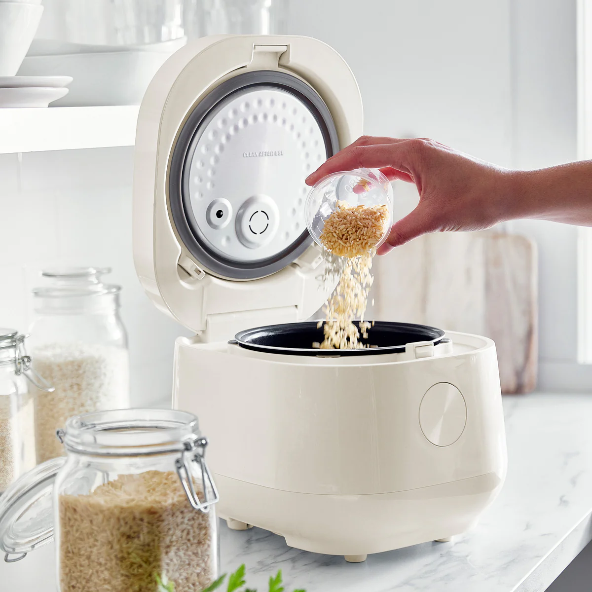 Bistro 8-Cup Carb-Reducing Rice Cooker | Cloud Cream - Image 4