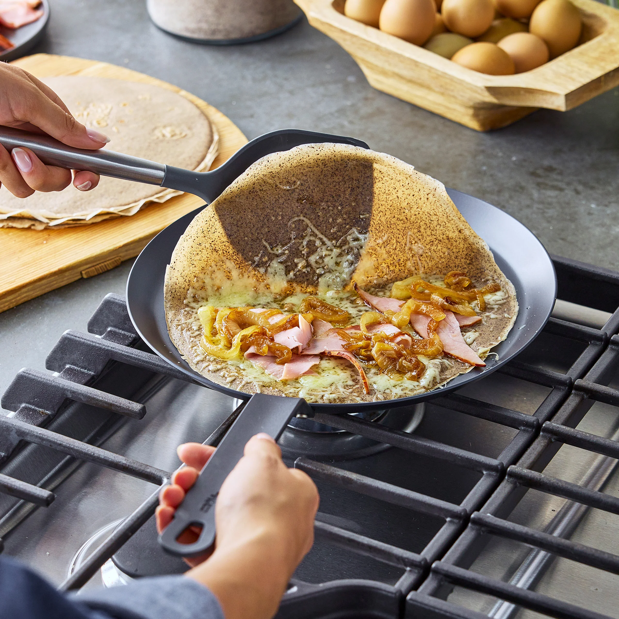 Bobby Flay by GreenPan 11" Carbon Steel Crepe Pan - Image 7
