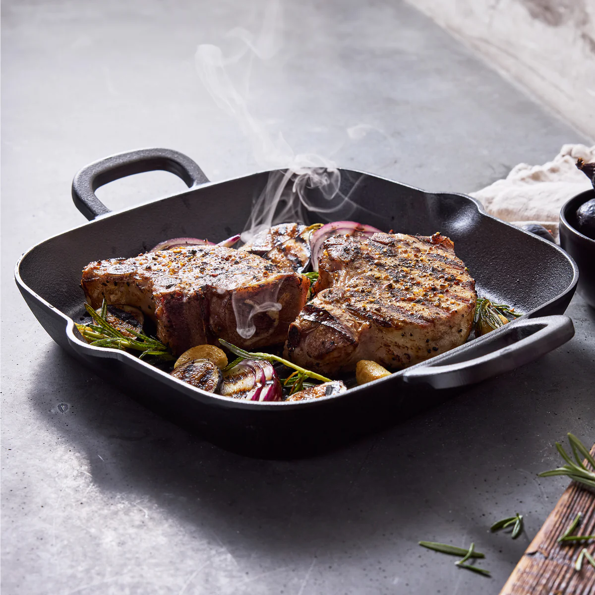 Bobby Flay by GreenPan 11" Cast Iron Square Grill Pan - Image 13