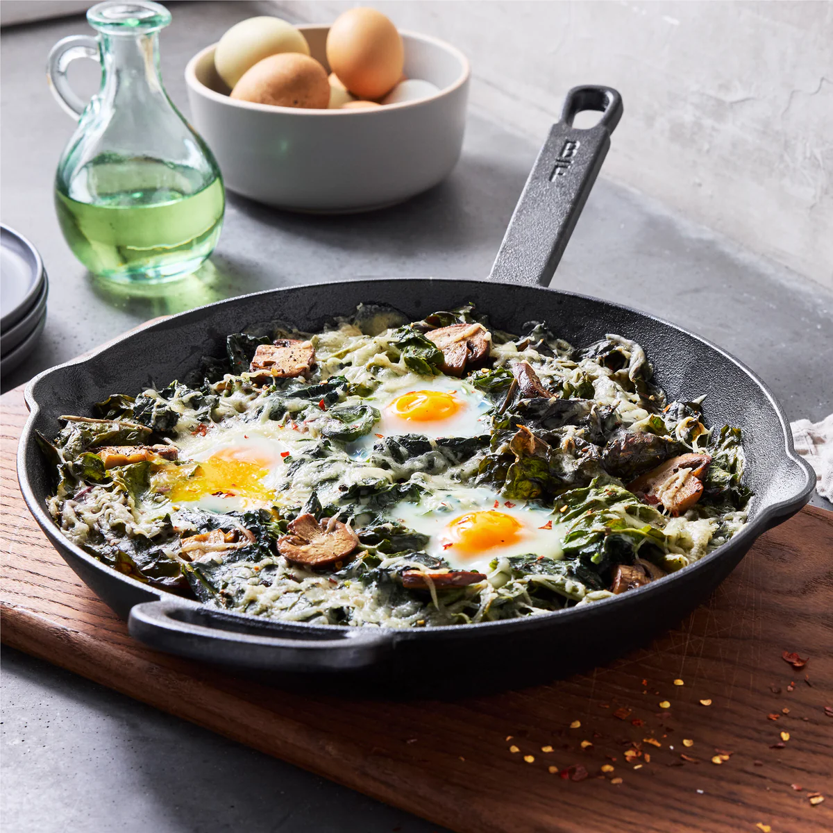 Bobby Flay by GreenPan 12" Cast Iron Frypan - Image 11