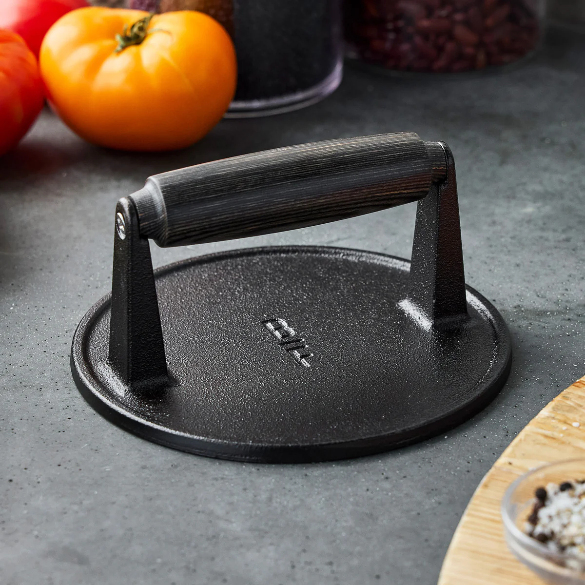 Bobby Flay by GreenPan 6.5" Cast Iron Round Grill Press - Image 2