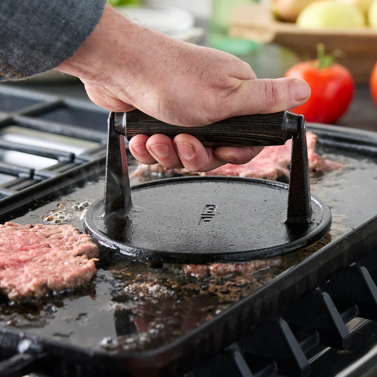 Bobby Flay by GreenPan 6.5" Cast Iron Round Grill Press - Image 5