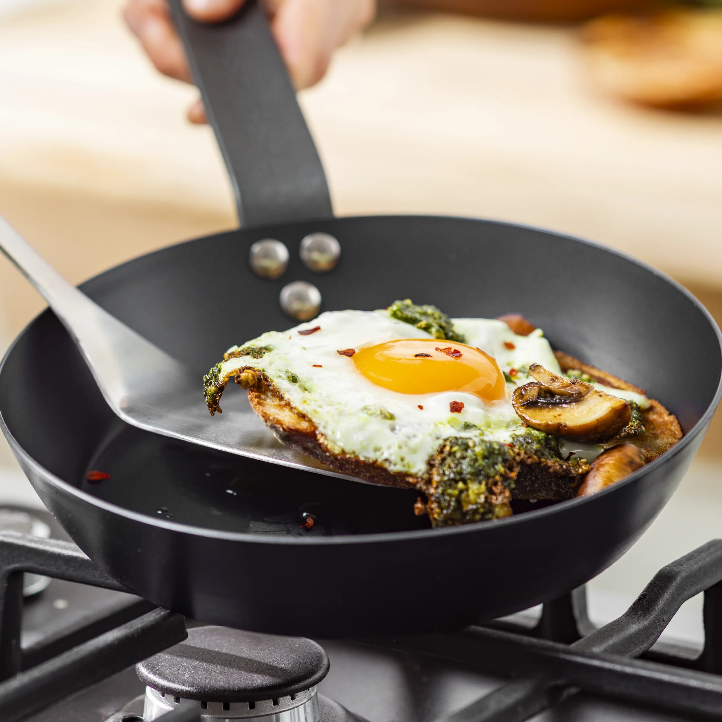 Bobby Flay by GreenPan 12" Carbon Steel Frypan - Image 10