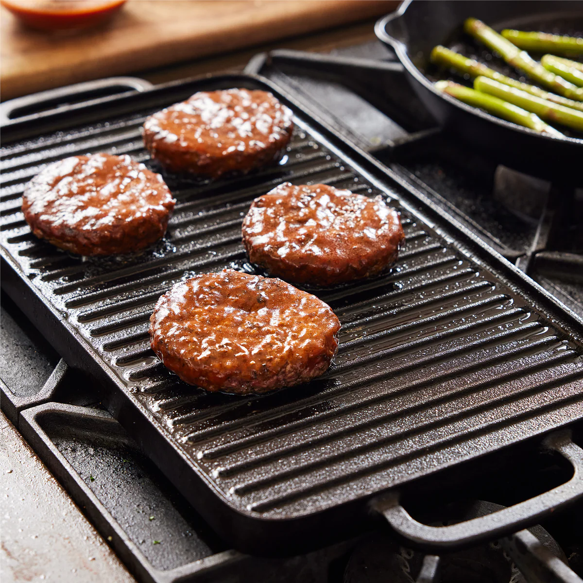 Bobby Flay by GreenPan 9.5" x 16.5" Reversible Cast Iron Grill Griddle - Image 6