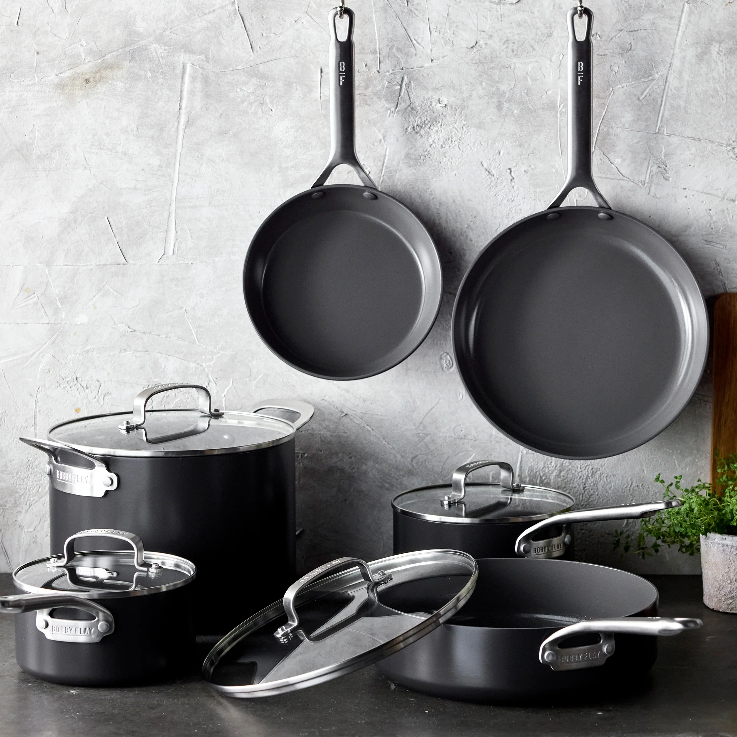 Bobby Flay by GreenPan Chef Series Hard Anodized 10-Piece Cookware Set - Image 3