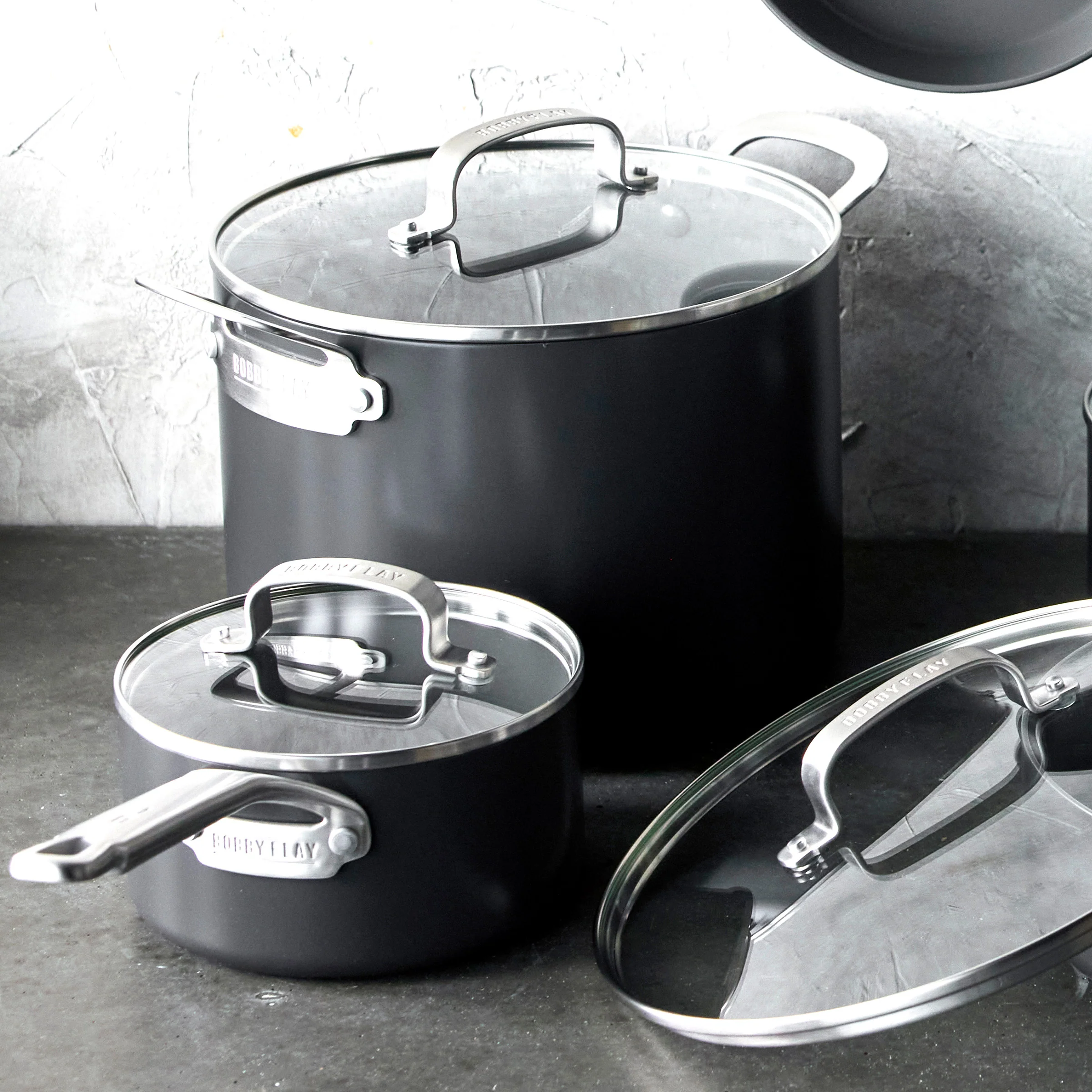 Bobby Flay by GreenPan Chef Series Hard Anodized 10-Piece Cookware Set - Image 7