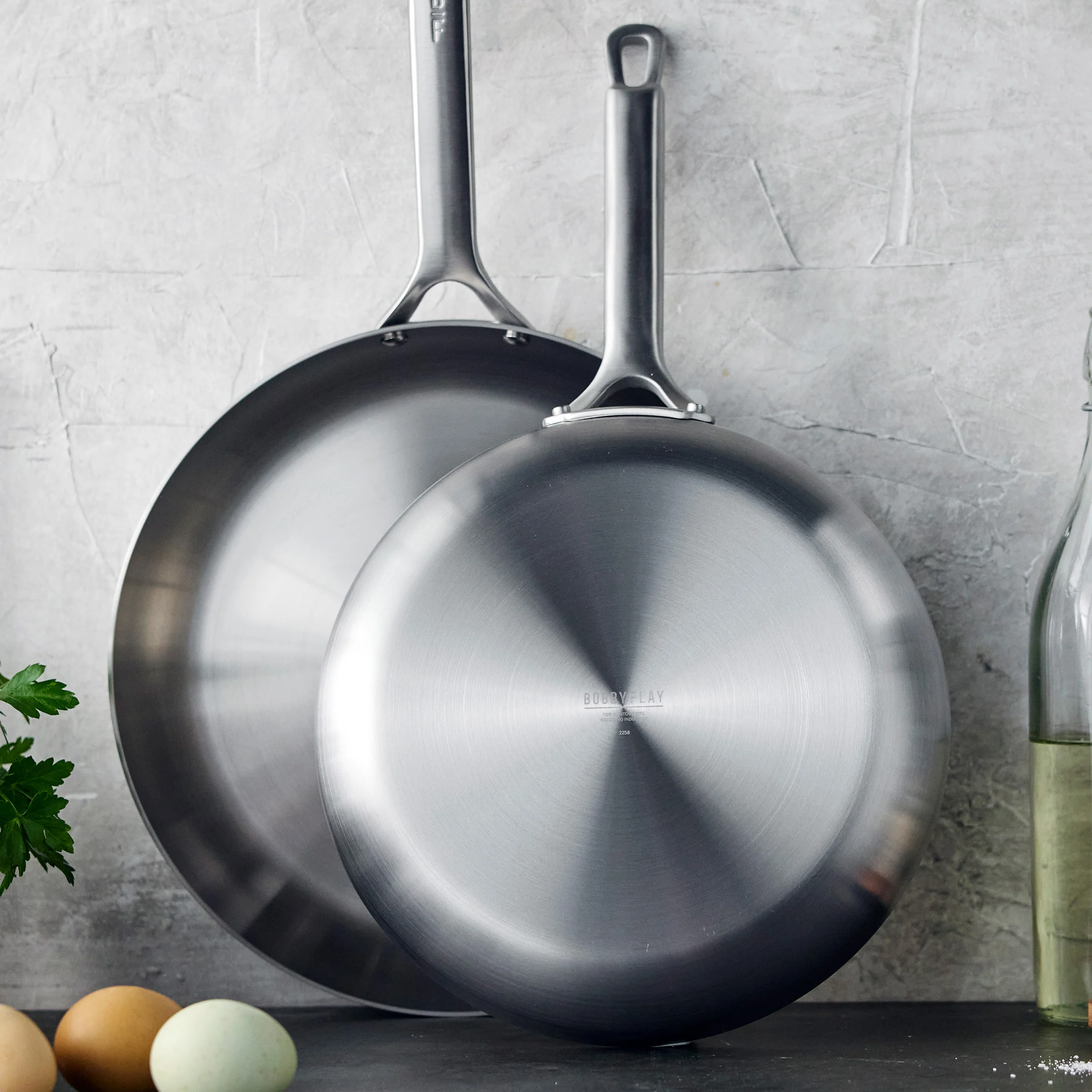 Bobby Flay by GreenPan Chef Series Uncoated Stainless Steel 10-Piece Cookware Set - Image 13