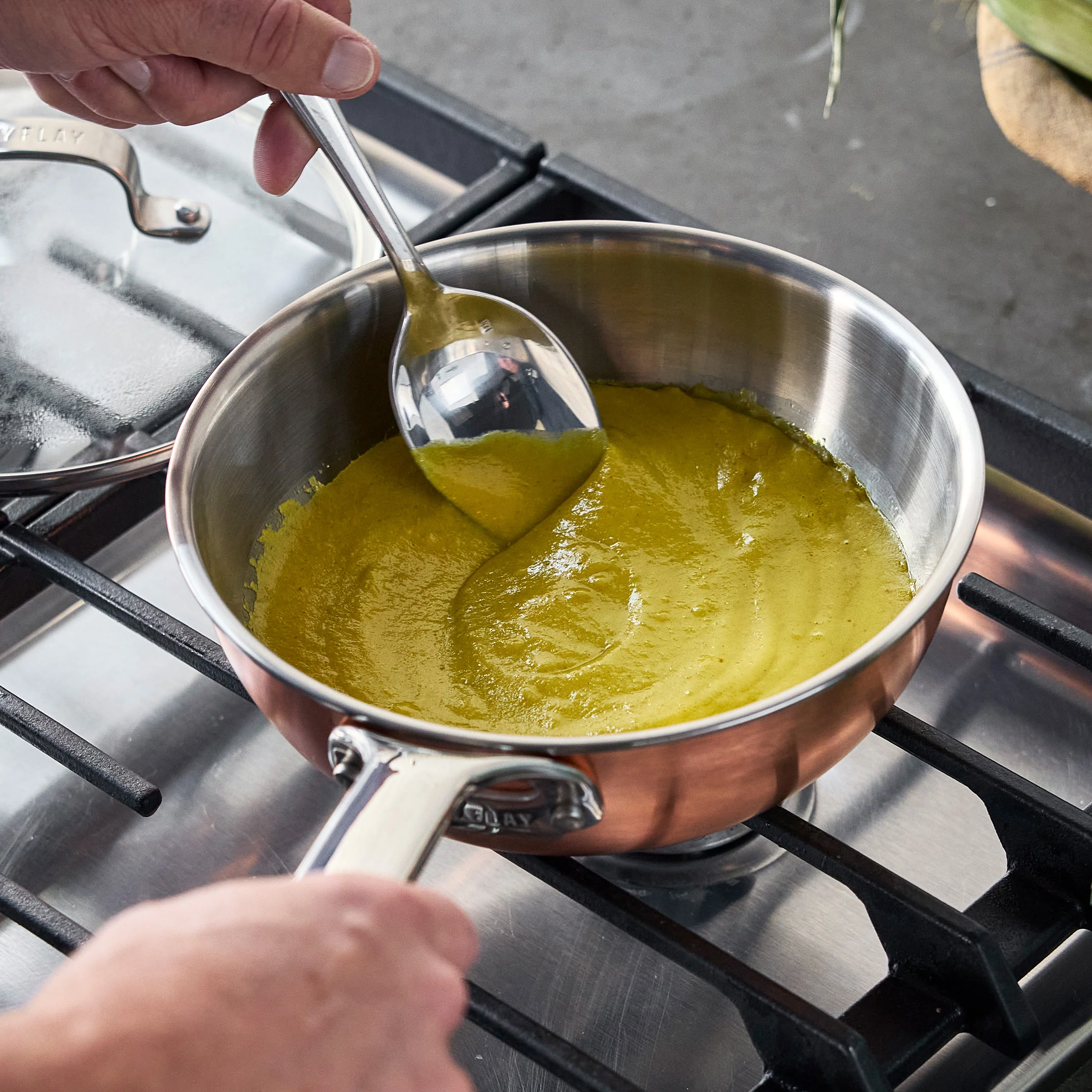 Bobby Flay by GreenPan Copper Clad 2-Quart Chef’s Pan with Lid - Image 6