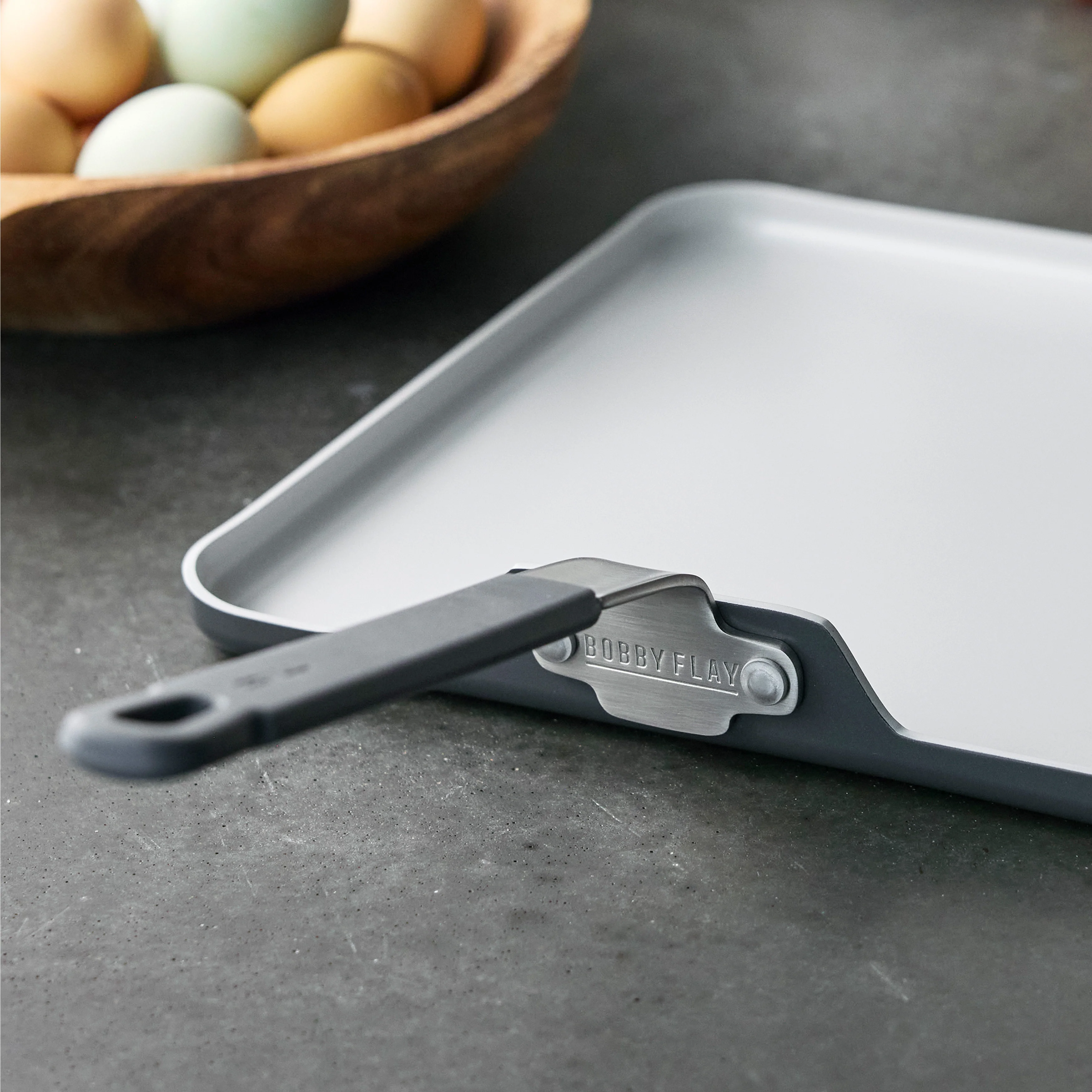 Bobby Flay by GreenPan Professional Ceramic Nonstick 11" Square Griddle | Graphite - Image 6