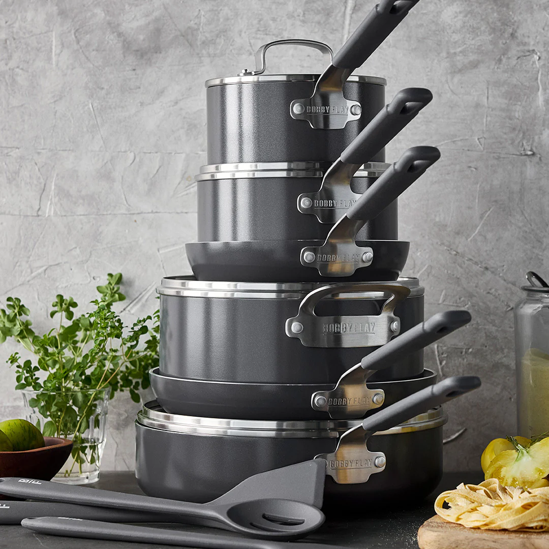 Bobby Flay by GreenPan Professional Ceramic Nonstick 13-Piece Cookware Set | Graphite - Image 4