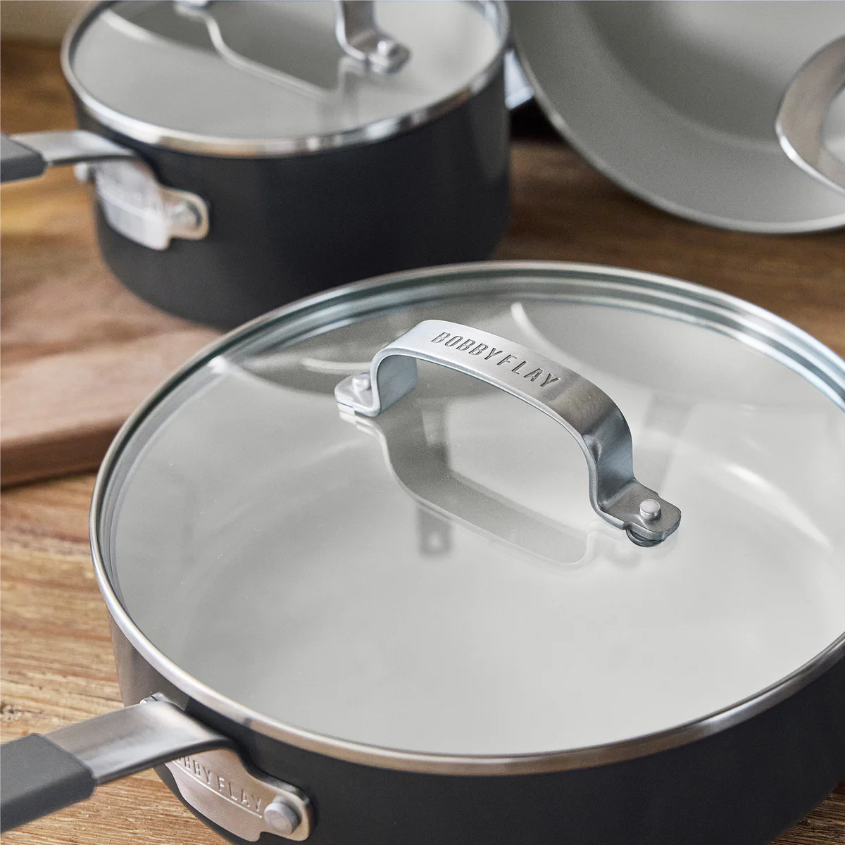 Bobby Flay by GreenPan Professional Ceramic Nonstick 13-Piece Cookware Set | Graphite - Image 6