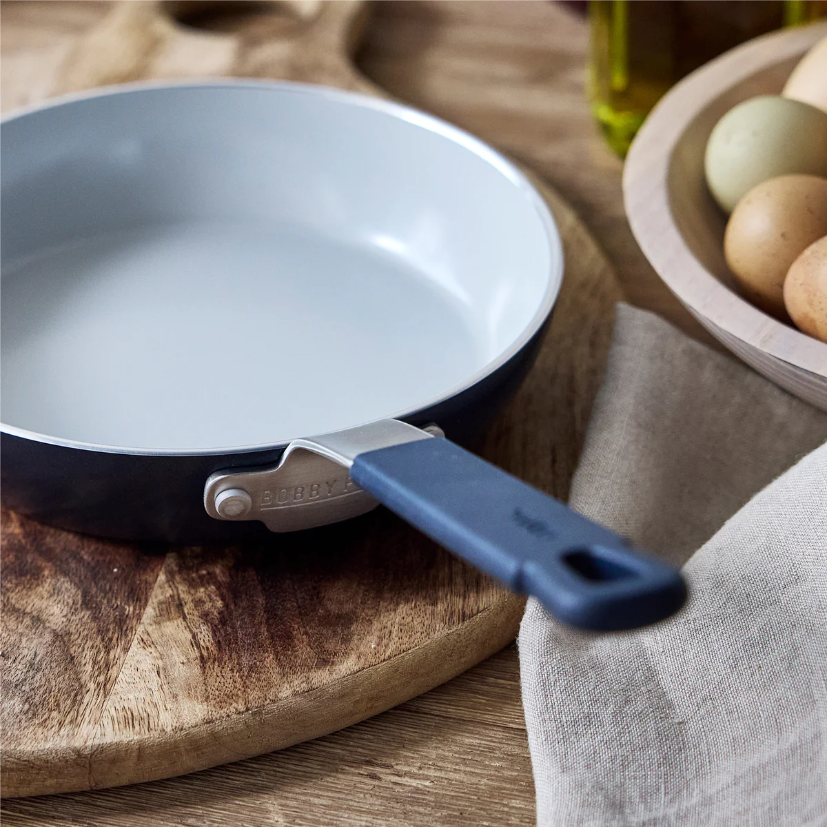 Bobby Flay by GreenPan Professional Ceramic Nonstick 8" Frypan | Oxford Blue - Image 5