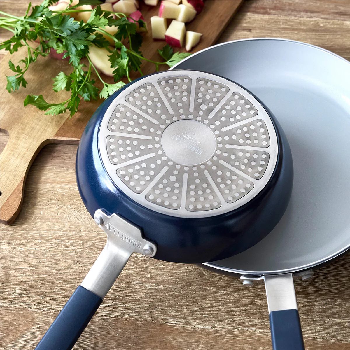 Bobby Flay by GreenPan Professional Ceramic Nonstick 8" Frypan | Oxford Blue - Image 6