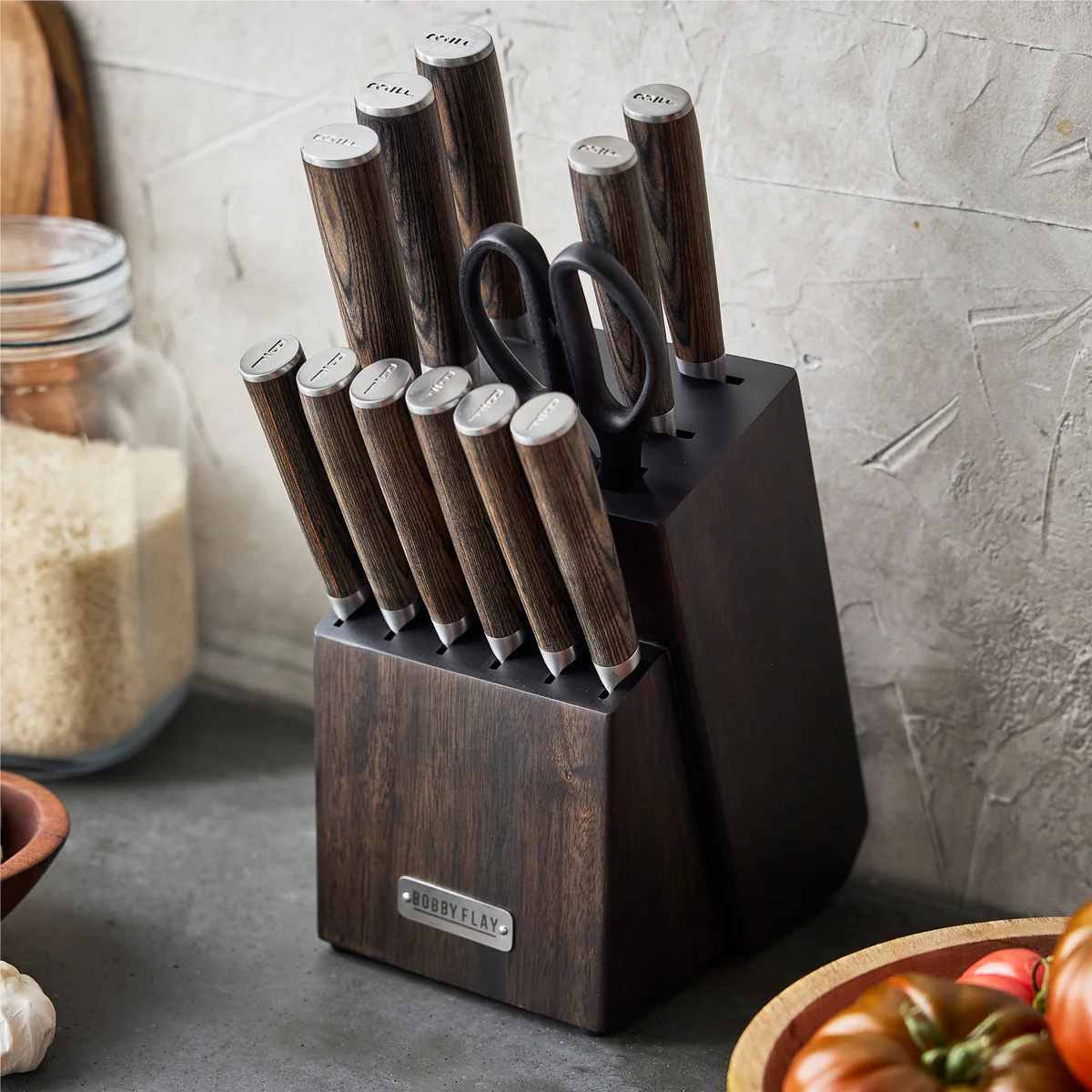 Bobby Flay by GreenPan Stainless Steel 13-Piece Knife Block Set - Image 3
