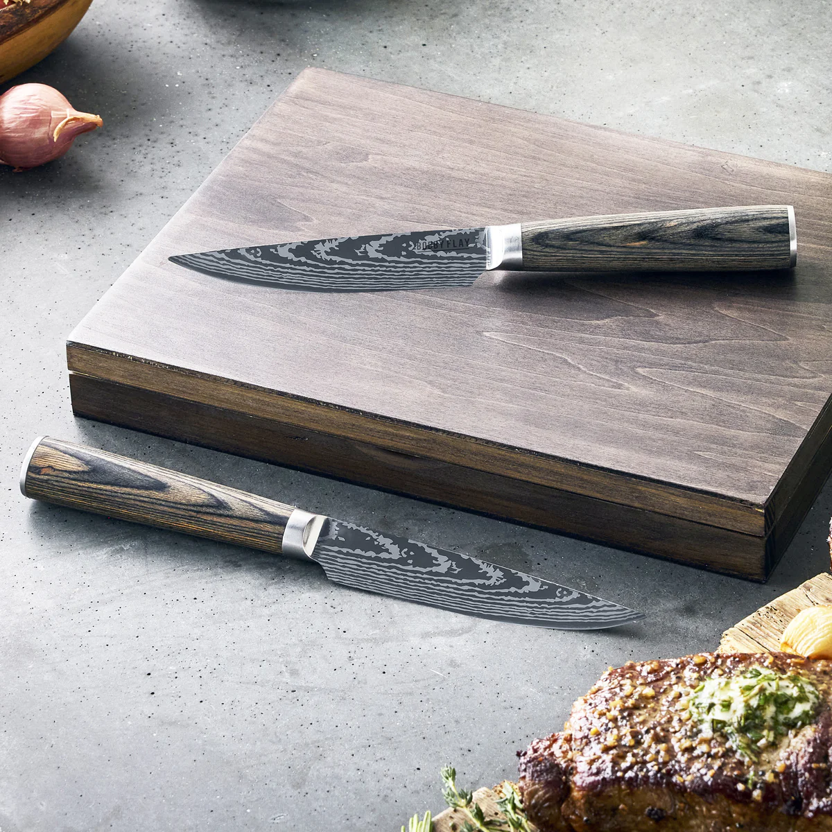 Bobby Flay by GreenPan Stainless Steel 6-Piece Steak Knife Set - Image 6
