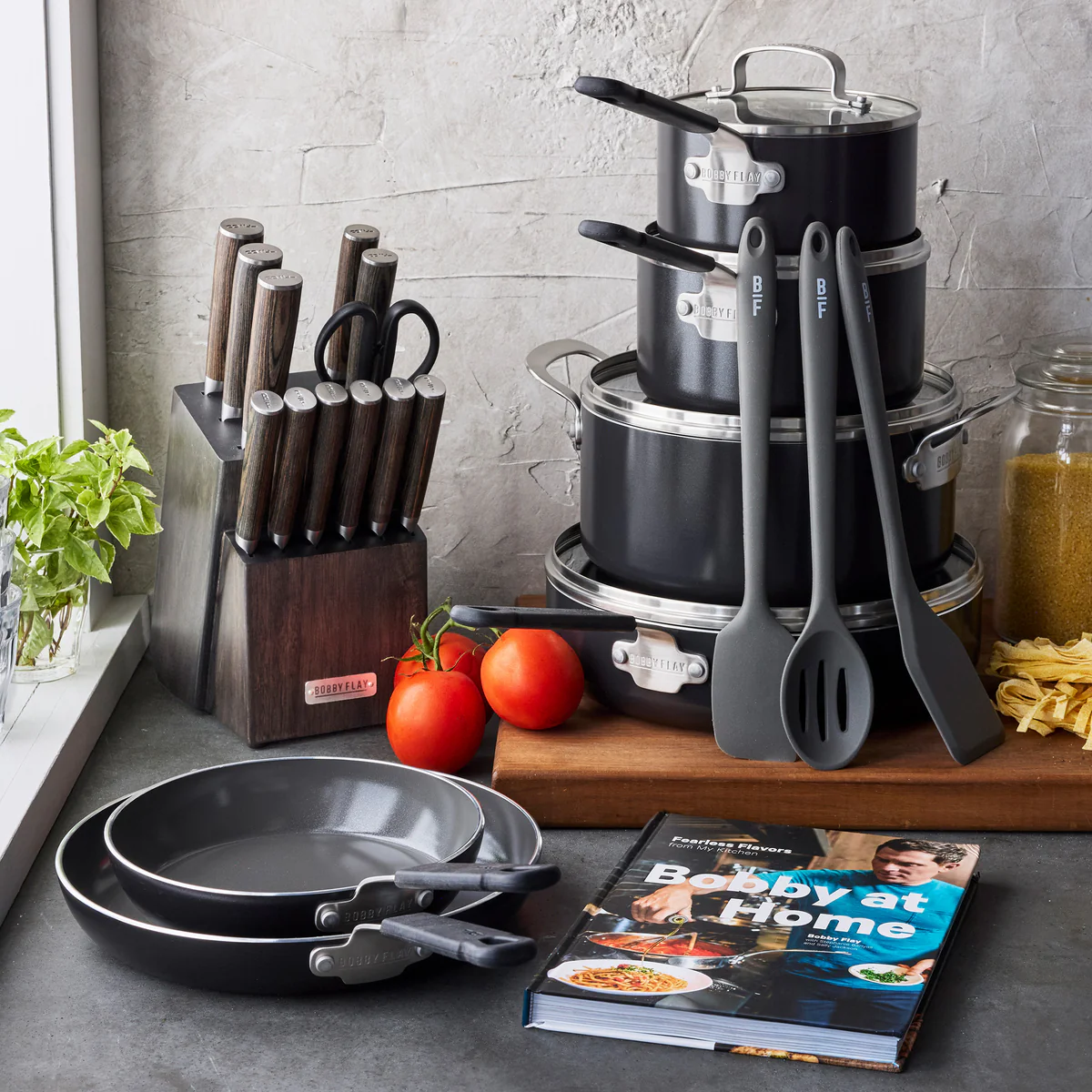 Bobby Flay by GreenPan Ultimate Set with Bobby at Home Cookbook | Black - Image 3