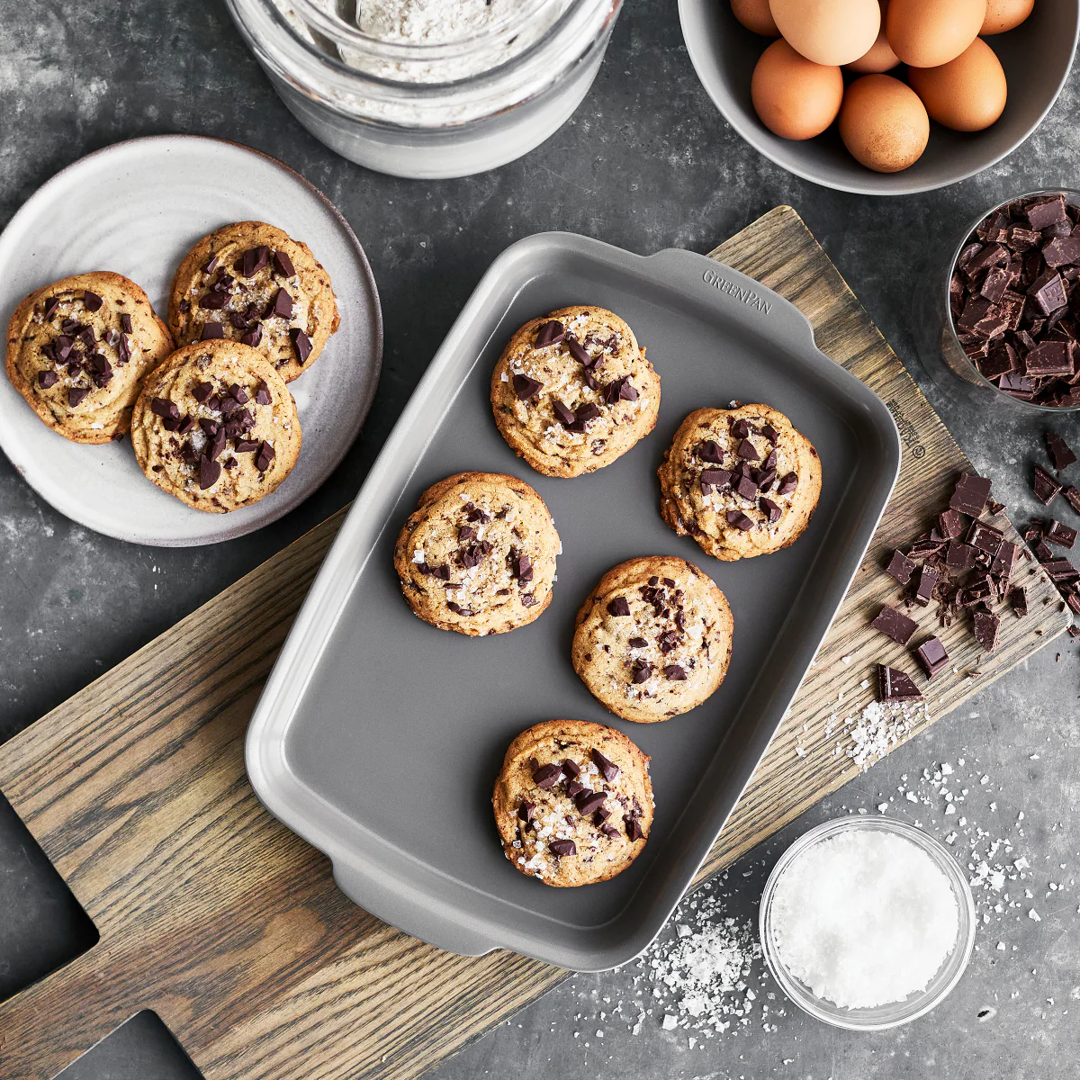 Premiere Ovenware Ceramic Nonstick 4-Piece Set | Gray - Image 6