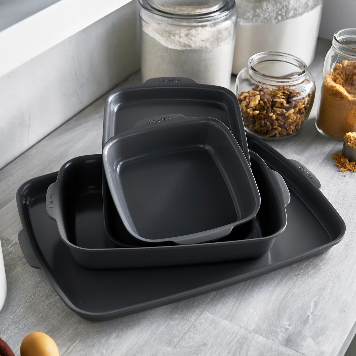 Premiere Ovenware Ceramic Nonstick 4-Piece Set | Gray - Image 9