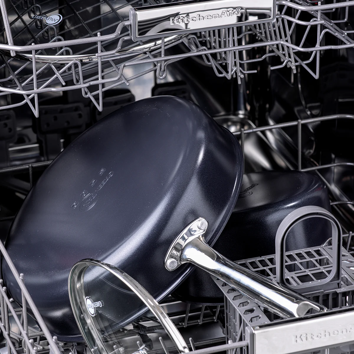 Chatham Black Ceramic Nonstick 8" and 10" Frypan Set - Image 8