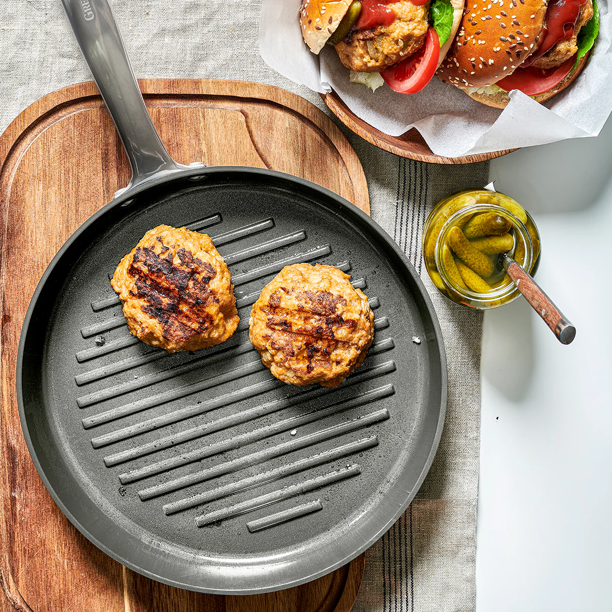 Chatham Ceramic Nonstick 11" Round Grill Pan - Image 4
