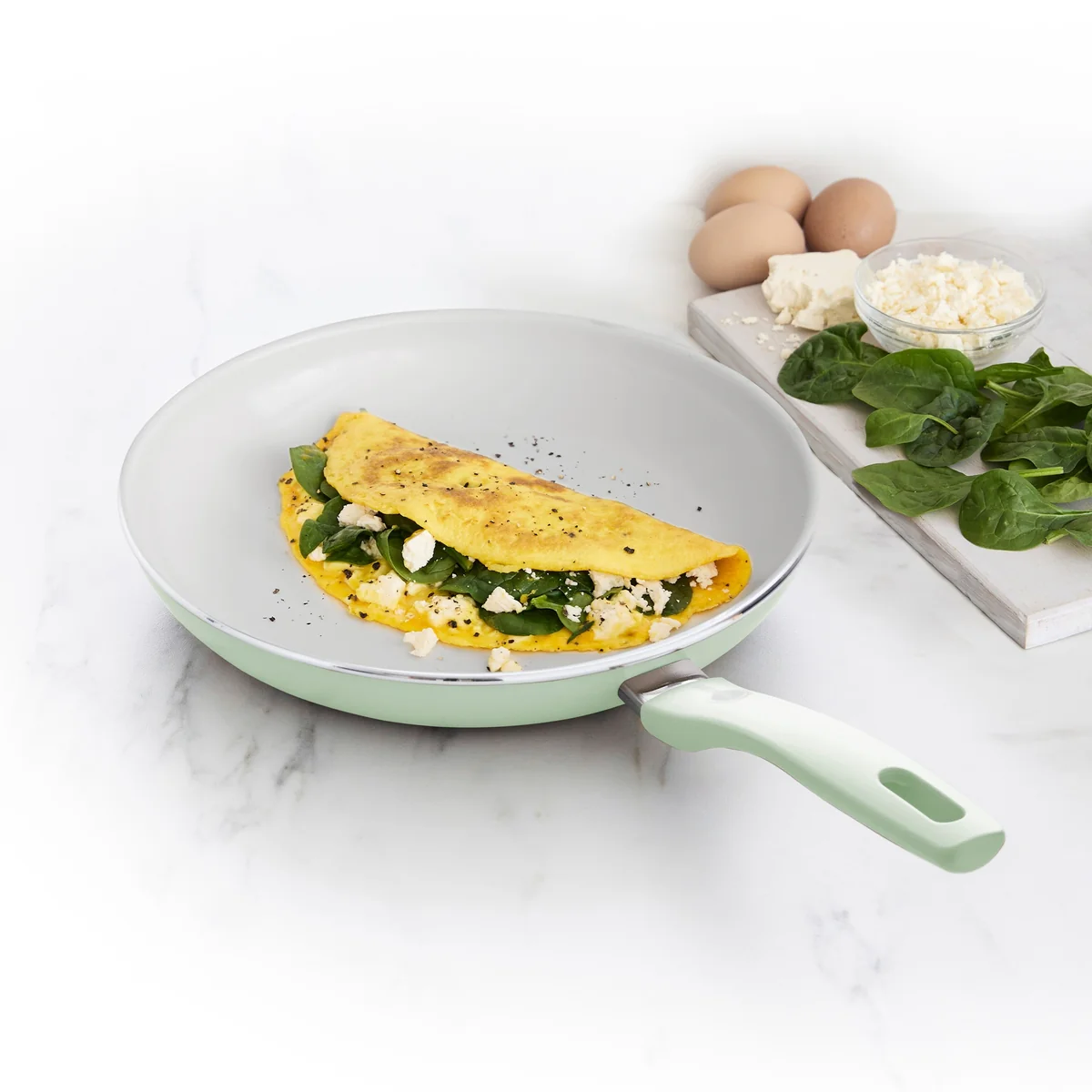 Dover Ceramic Nonstick 10" Frypan | Pastel Green - Image 5