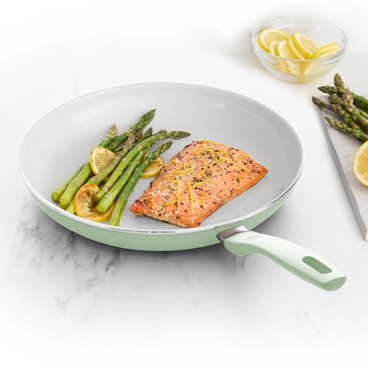 Dover Ceramic Nonstick 12" Frypan | Pastel Green - Image 5