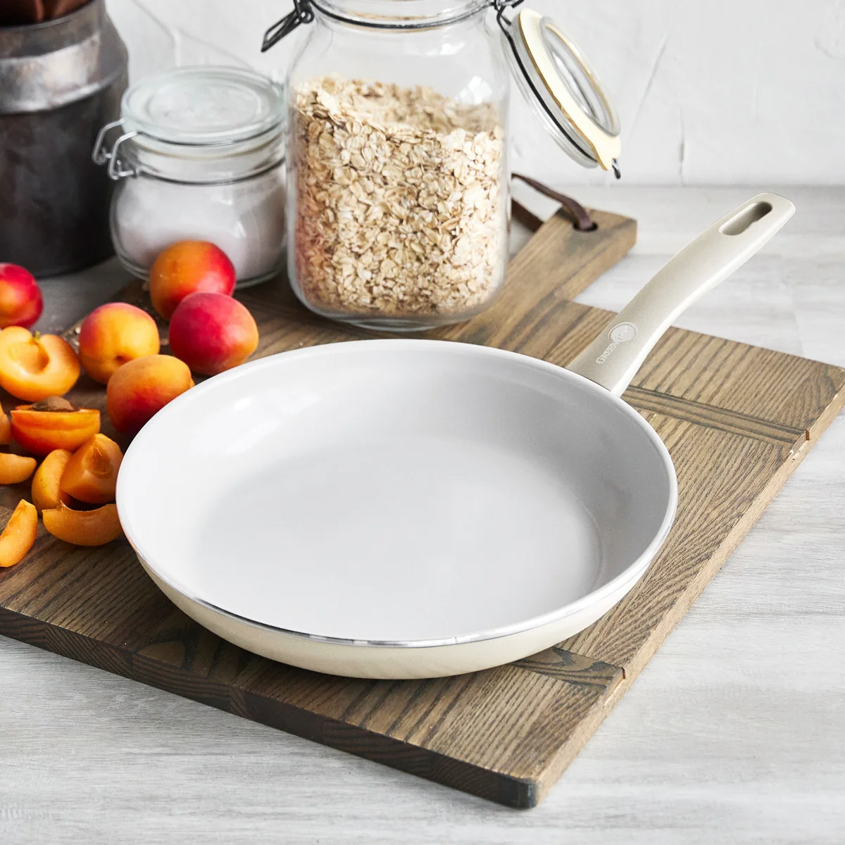 Dover Ceramic Nonstick 12-Piece Cookware Set | Cream White - Image 6