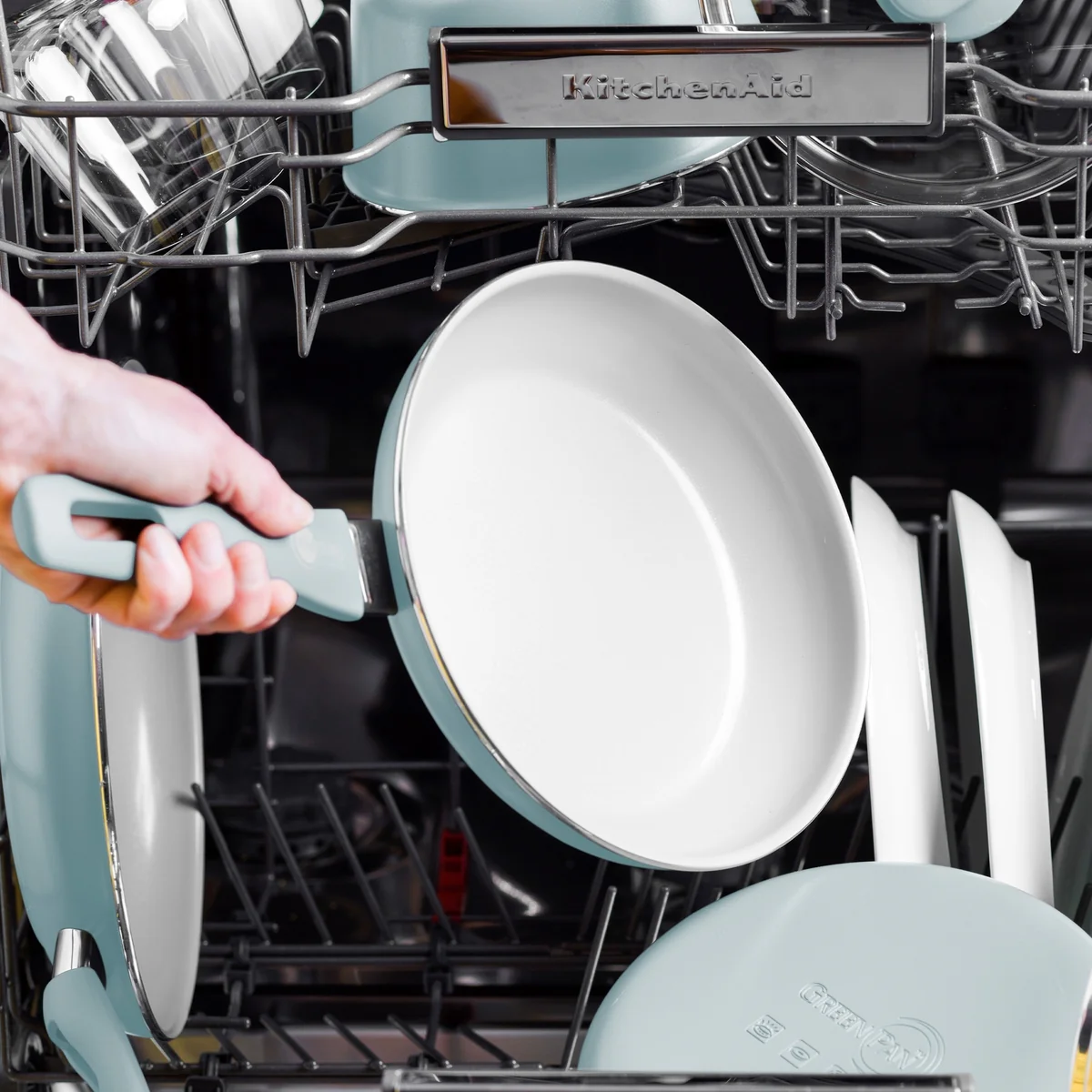 Dover Ceramic Nonstick 8" and 10" Frypan Set | Blue Haze - Image 6