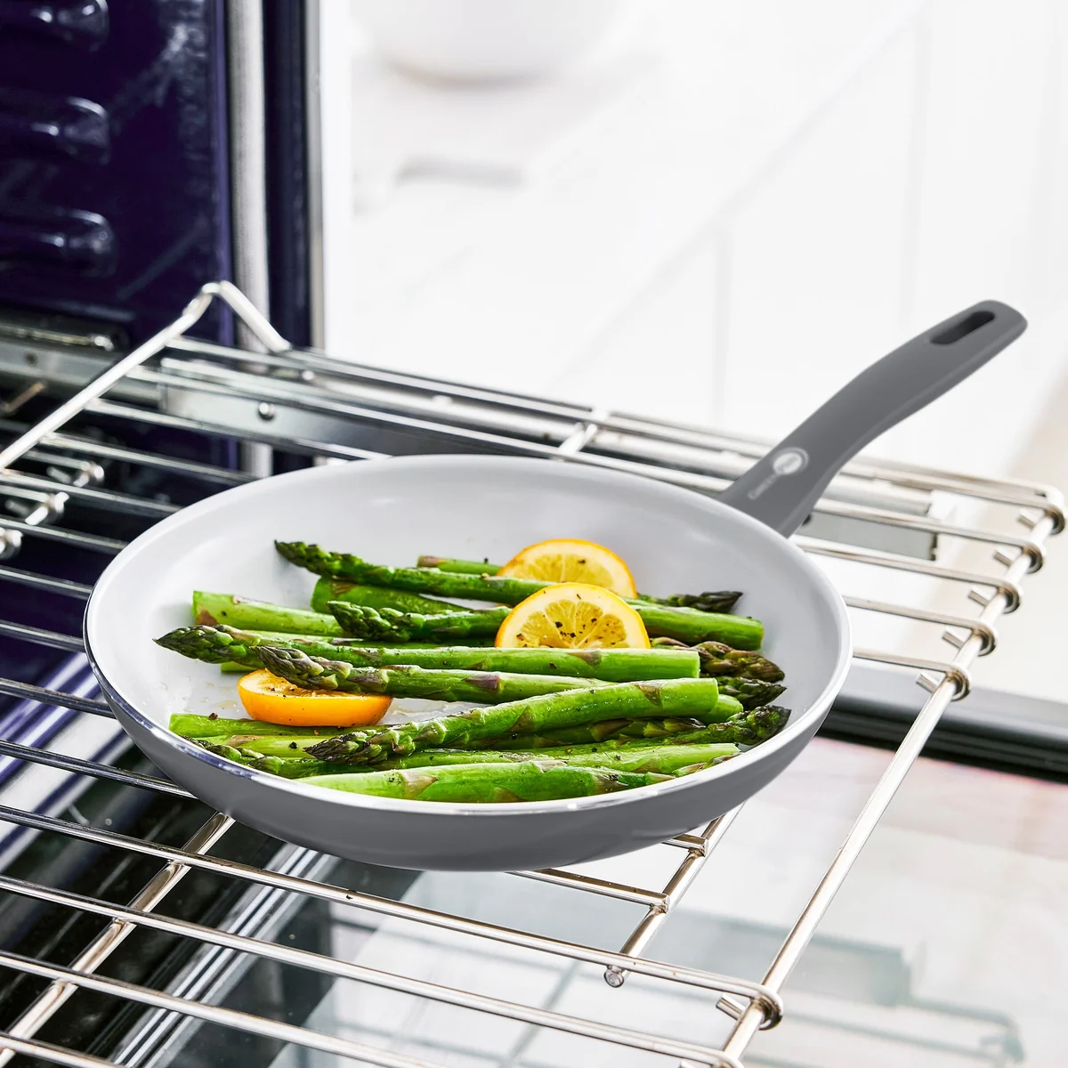 Dover Ceramic Nonstick 8" Frypan with Spatula | Charcoal Gray - Image 4