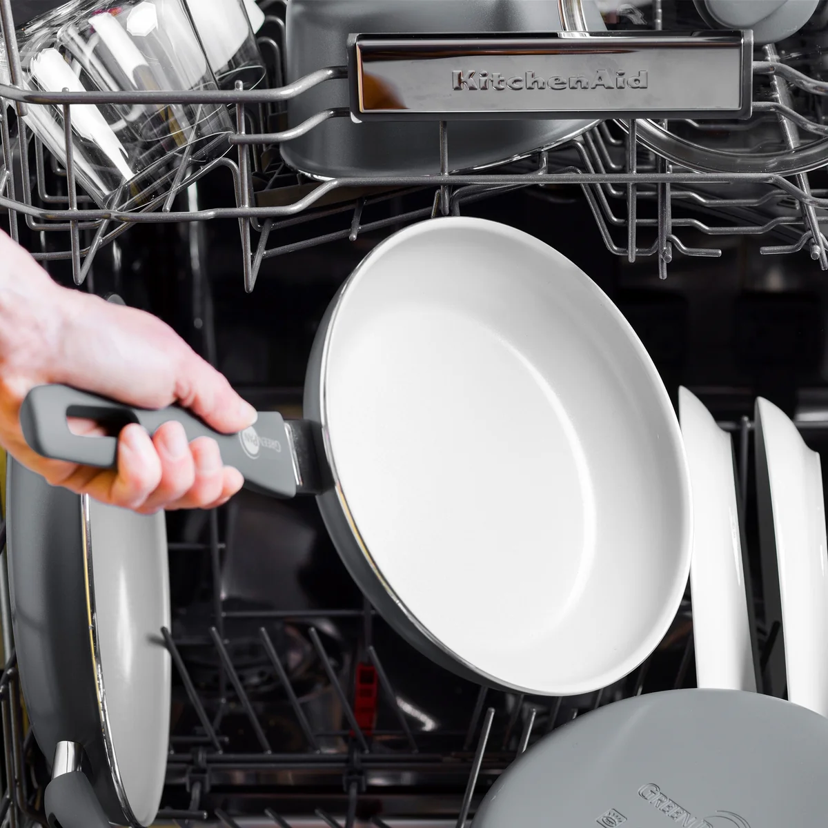 Dover Ceramic Nonstick 8" Frypan with Spatula | Charcoal Gray - Image 6