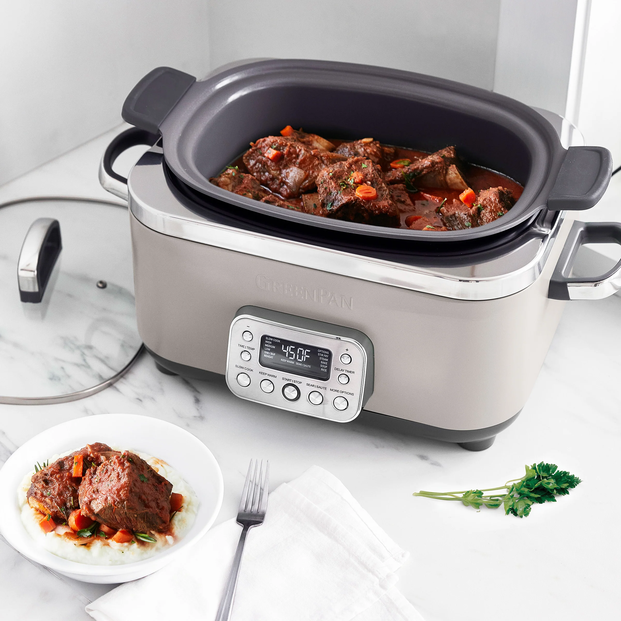 Elite 14-in-1 6-Quart Slow Cooker | Clay - Image 3