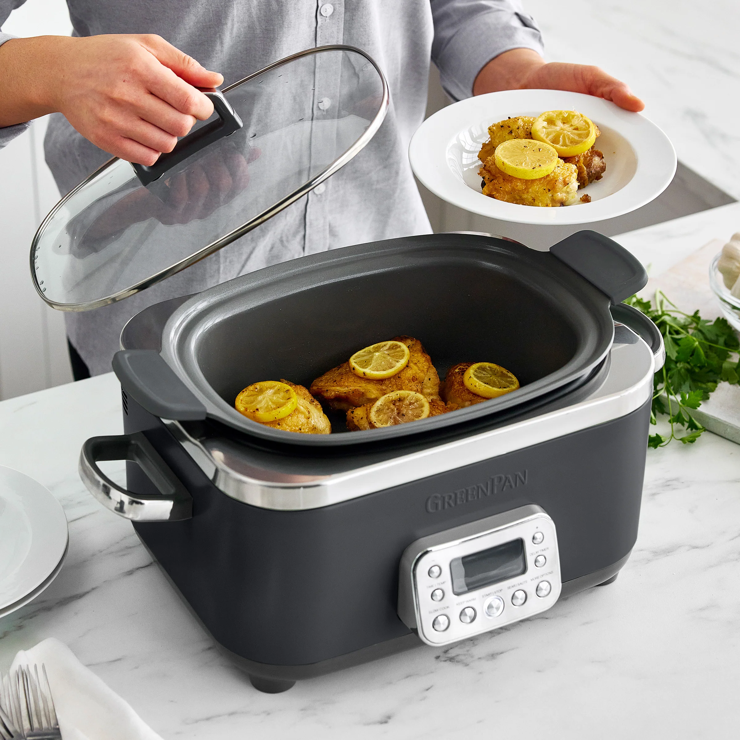 Elite 14-in-1 6-Quart Slow Cooker | Graphite - Image 9