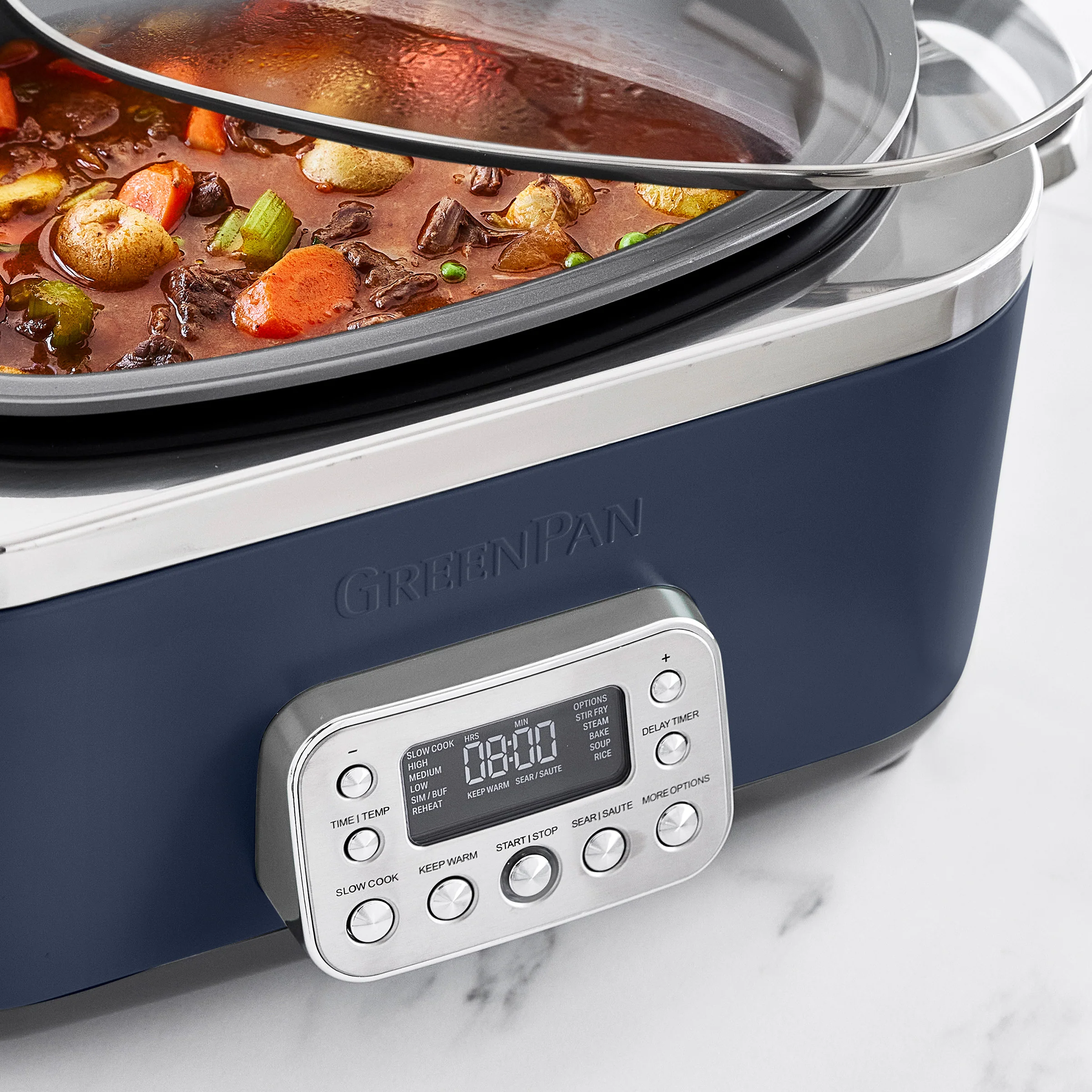 Elite 14-in-1 6-Quart Slow Cooker | Oxford Blue - Image 7