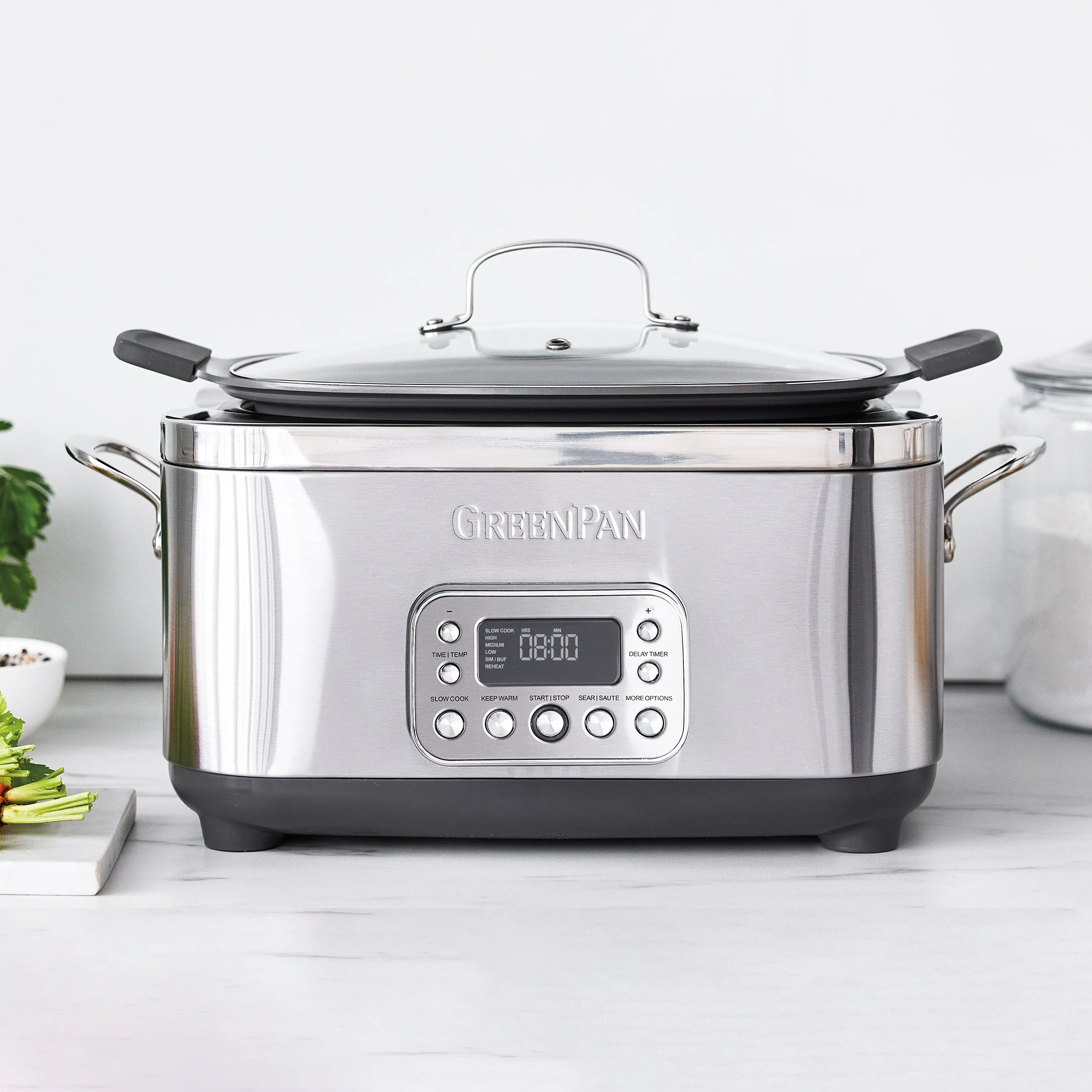 Elite 14-in-1 6-Quart Slow Cooker | Premiere Stainless Steel - Image 2