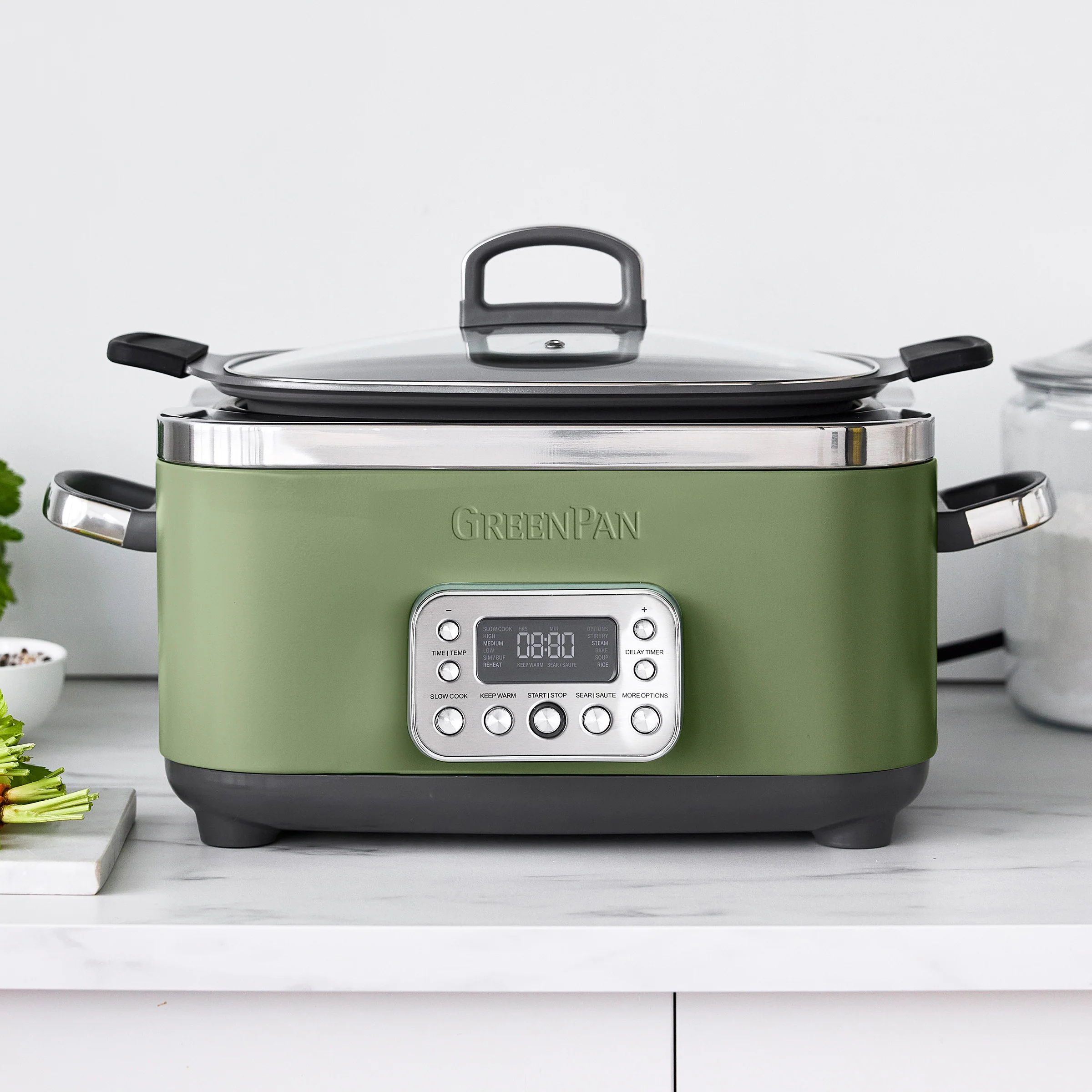 Elite 14-in-1 6-Quart Slow Cooker | Sage - Image 2