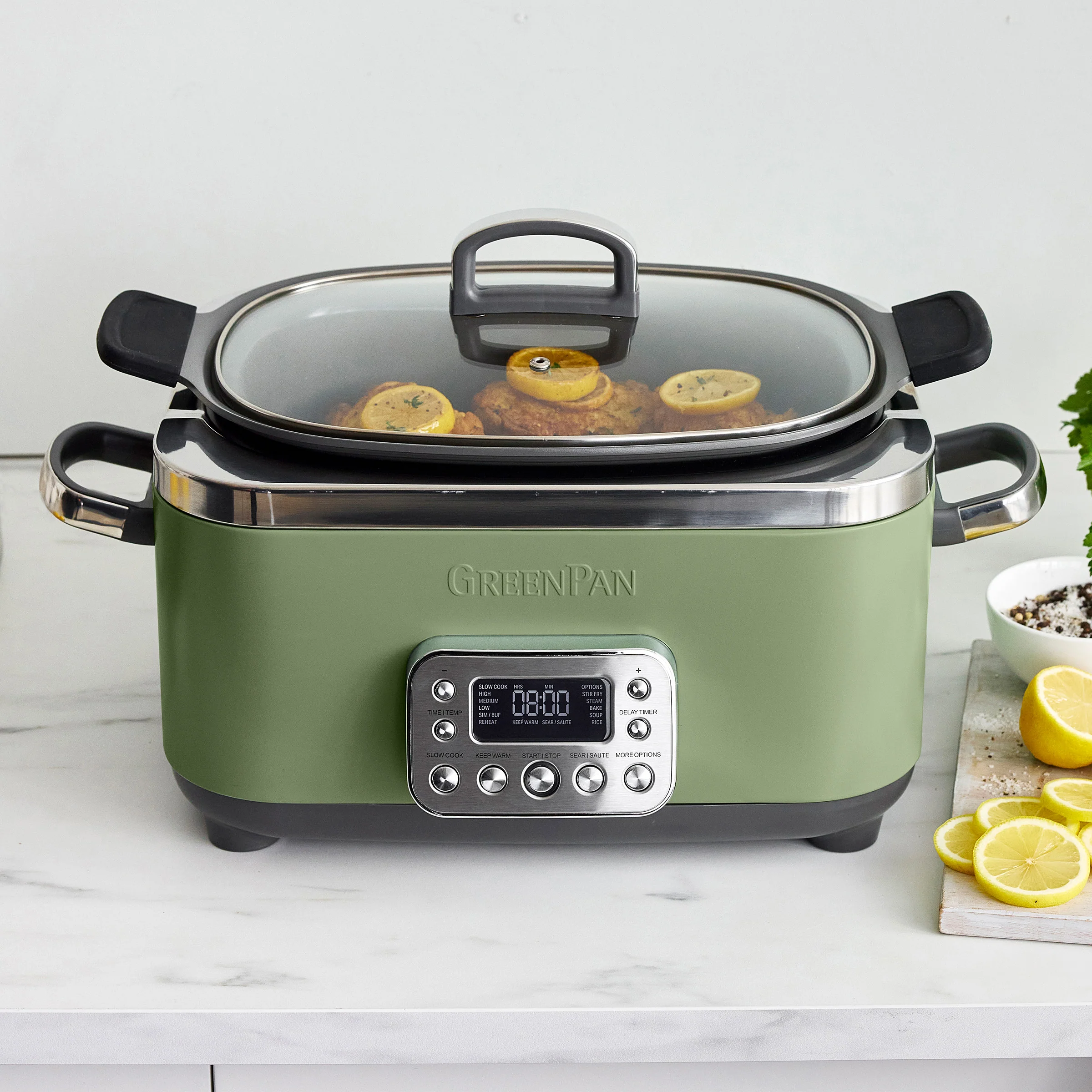 Elite 14-in-1 6-Quart Slow Cooker | Sage - Image 8