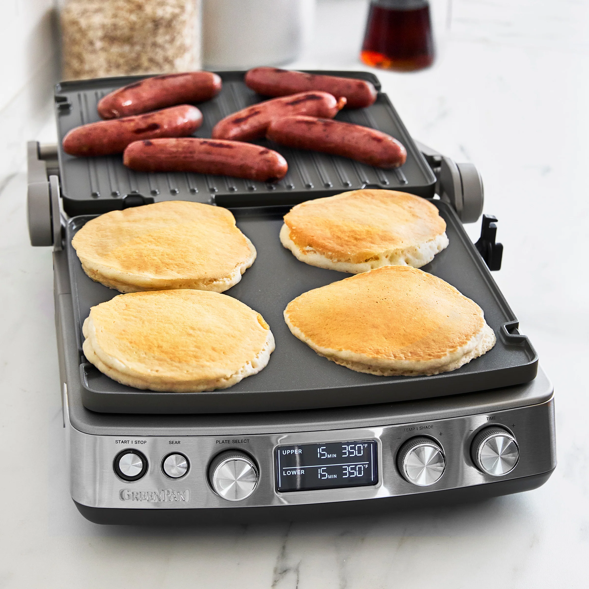 Elite Multi Grill & Griddle with Waffle Plates | Graphite - Image 5