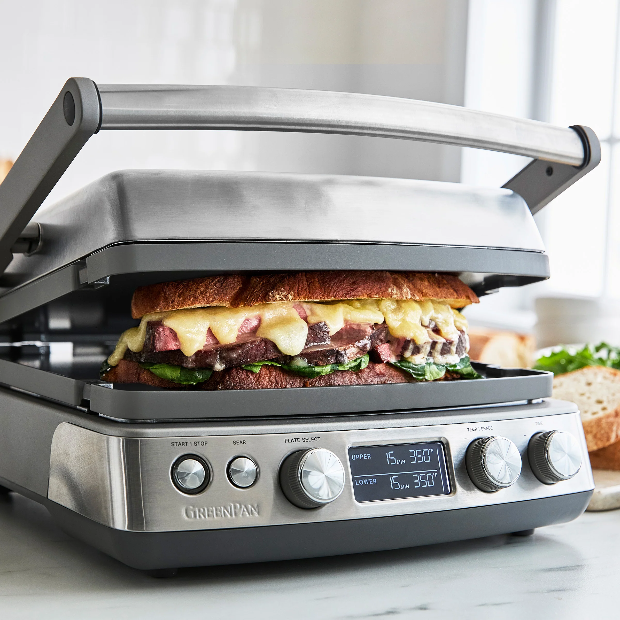Elite Multi Grill & Griddle with Waffle Plates | Graphite - Image 6
