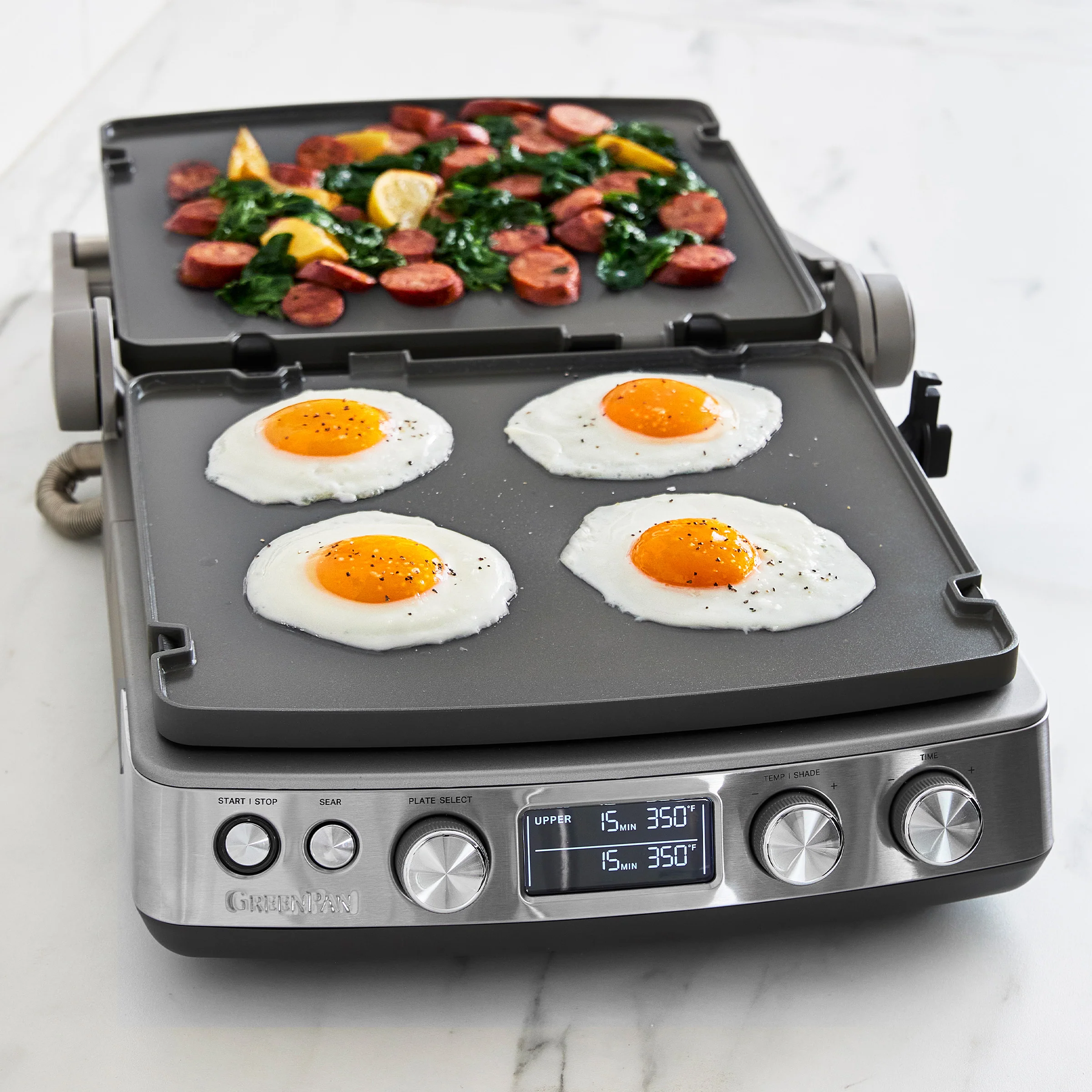 Elite Multi Grill & Griddle with Waffle Plates | Graphite - Image 7