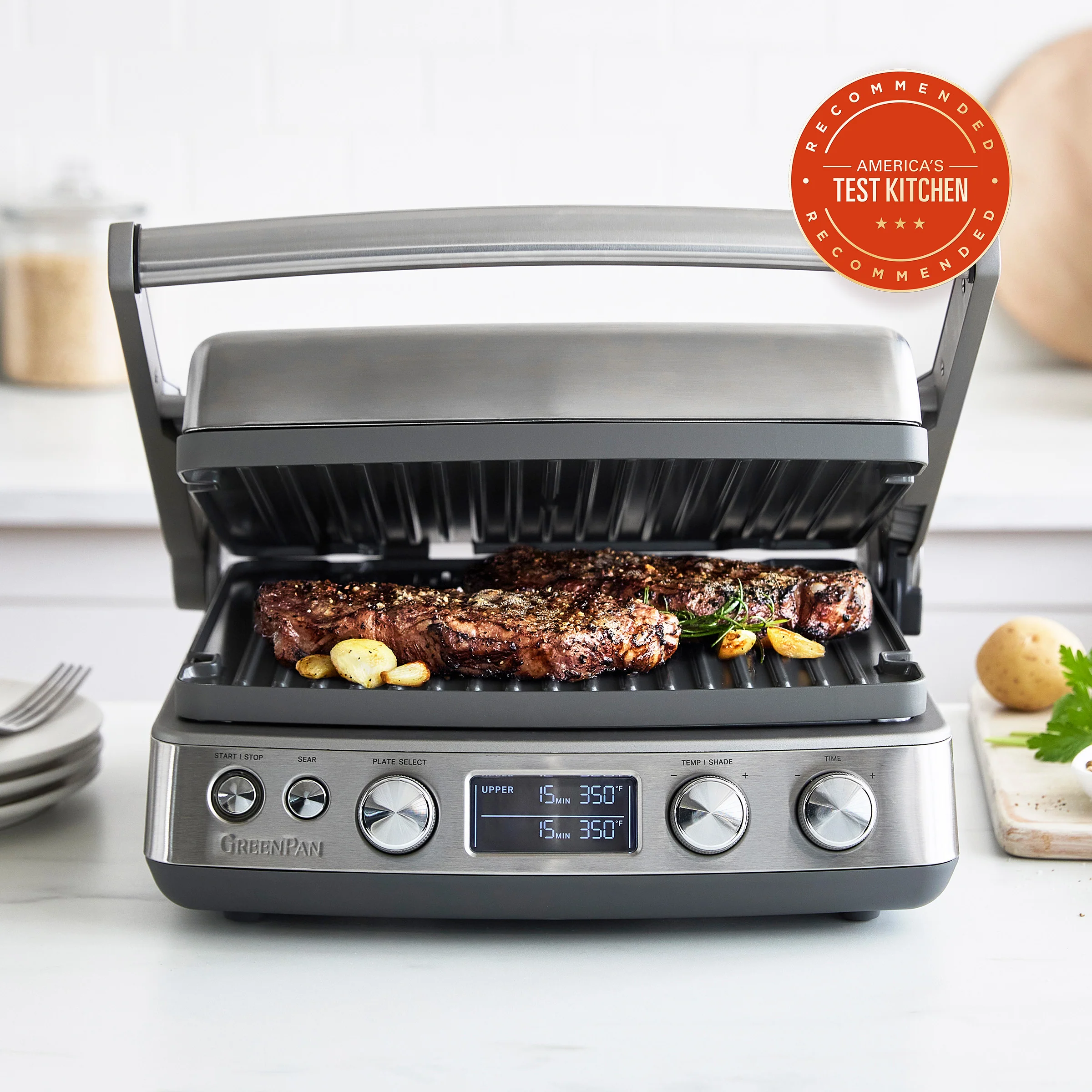Elite Multi Grill & Griddle | Premiere Stainless Steel - Image 2