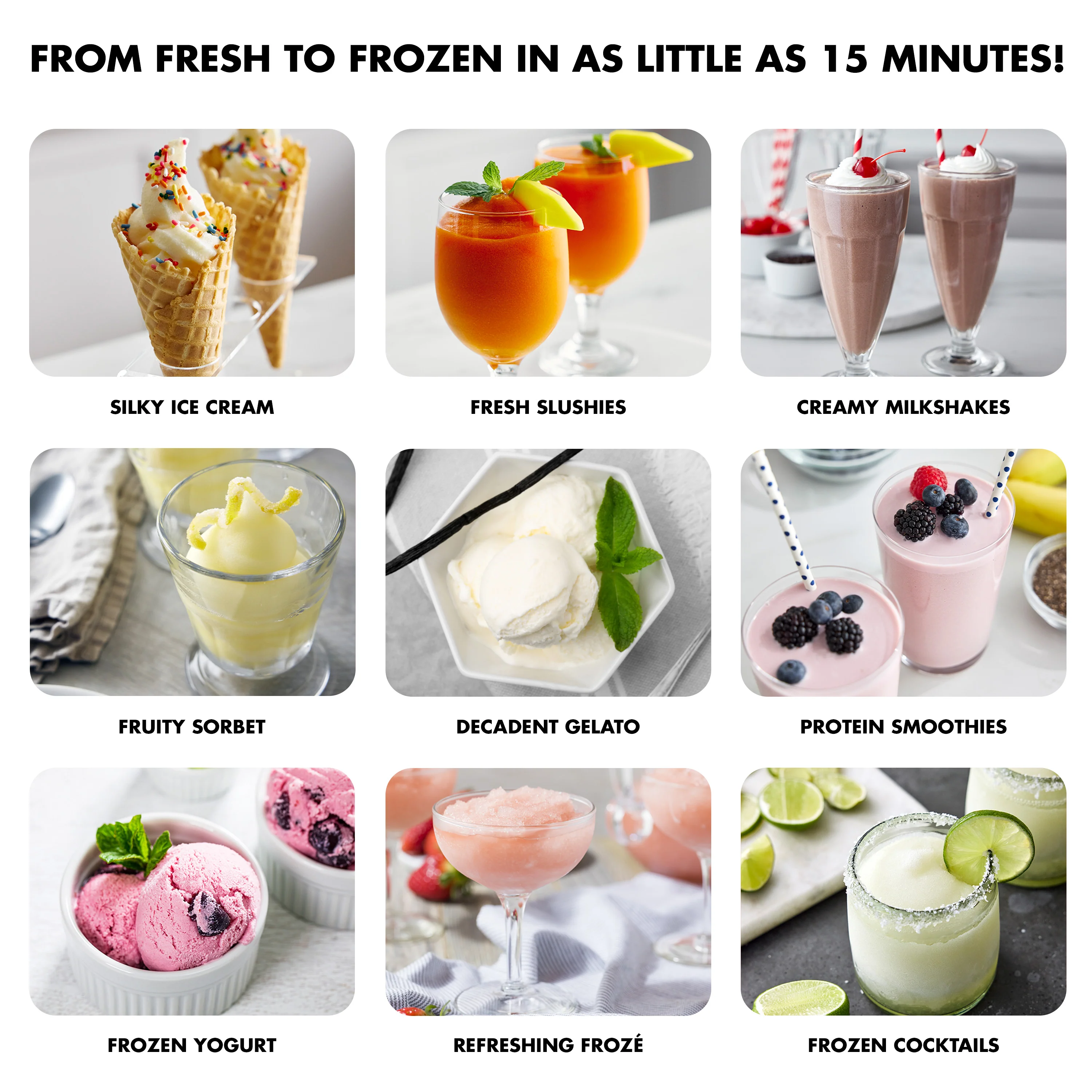 Frost Pro 16-in-1 Ice Cream, Gelato & Frozen Drink Maker | Cream - Image 15