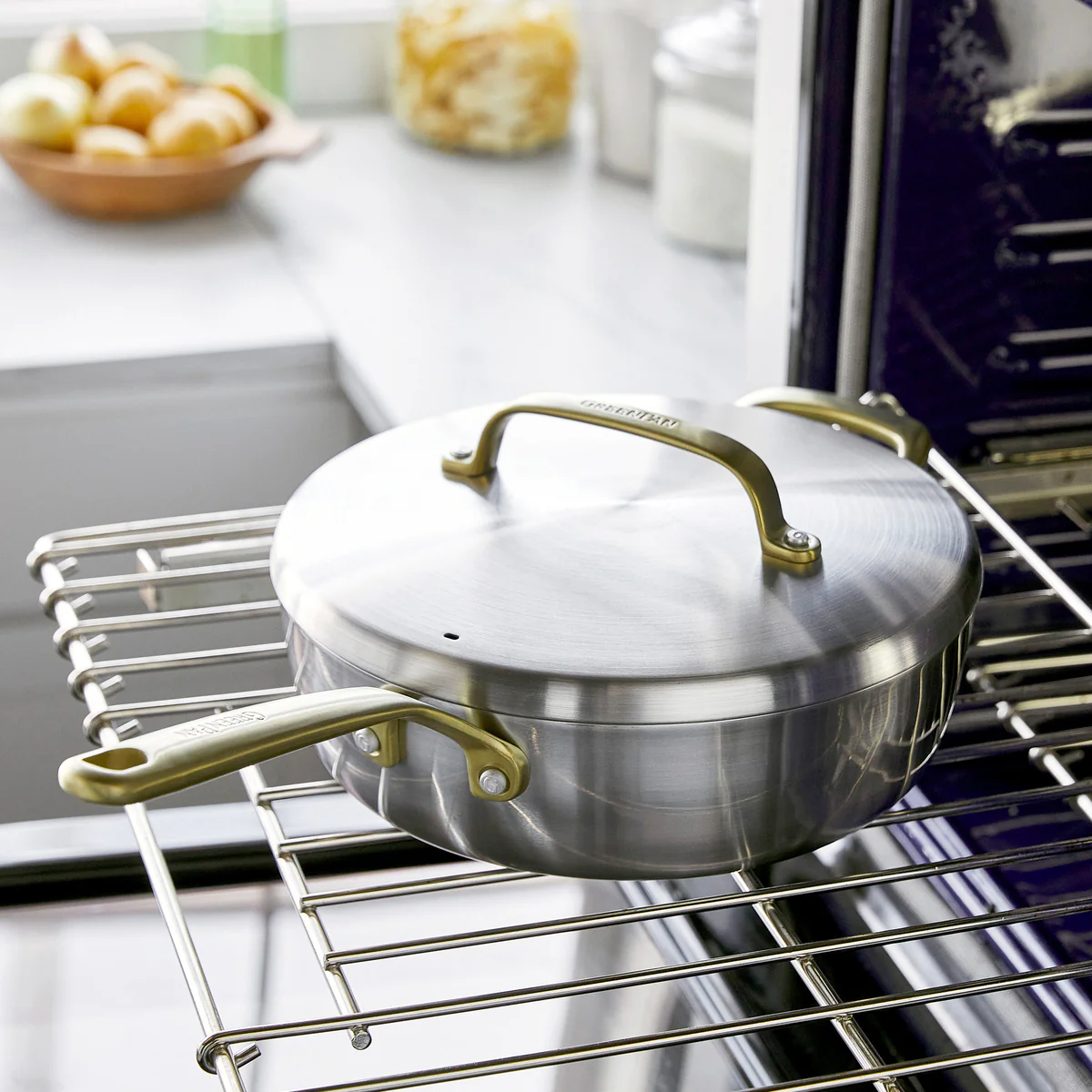 GP5 Stainless Steel 10-Piece Cookware Set | Champagne Handles - Image 4