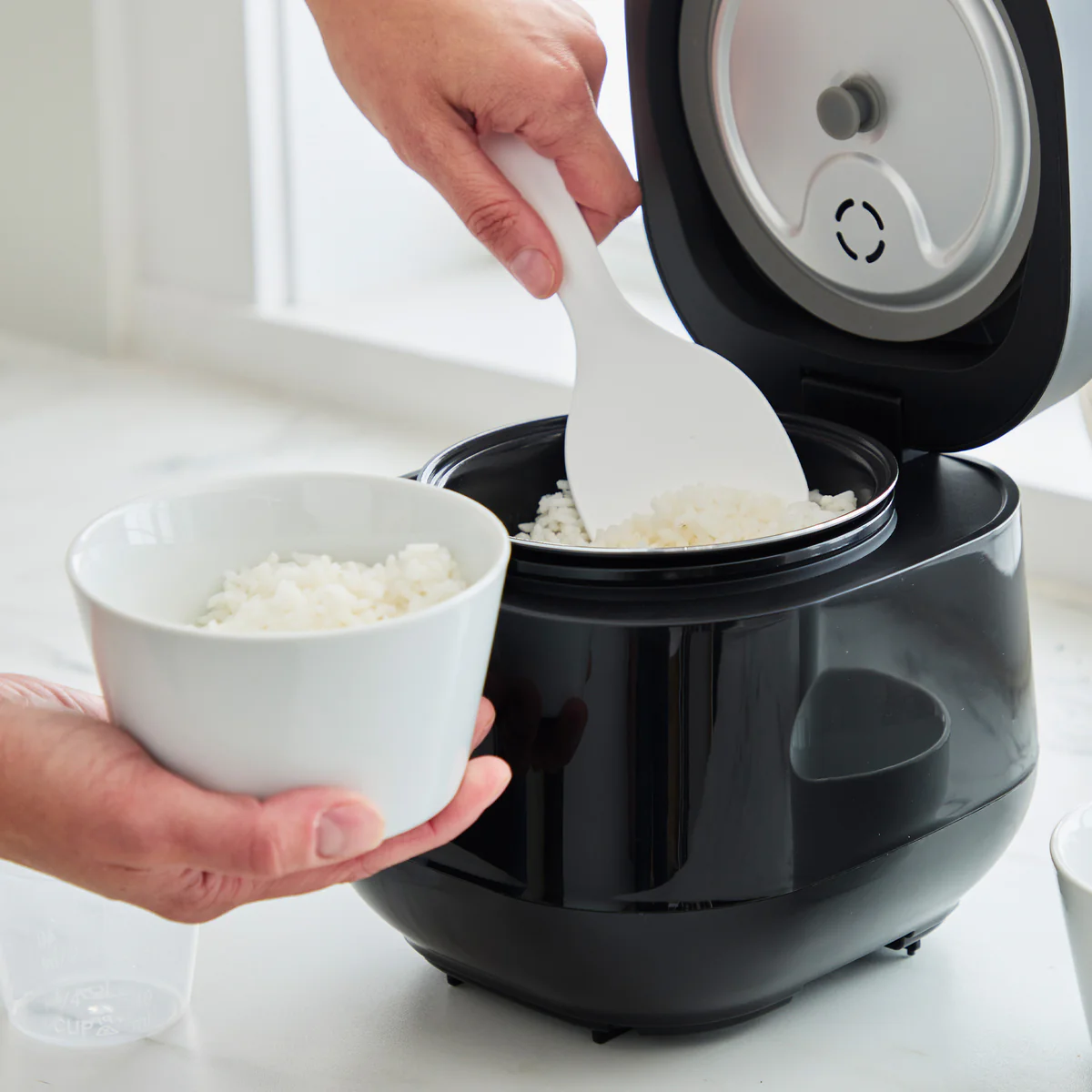 GreenLife 4-Cup Rice & Grains Cooker | Black - Image 3