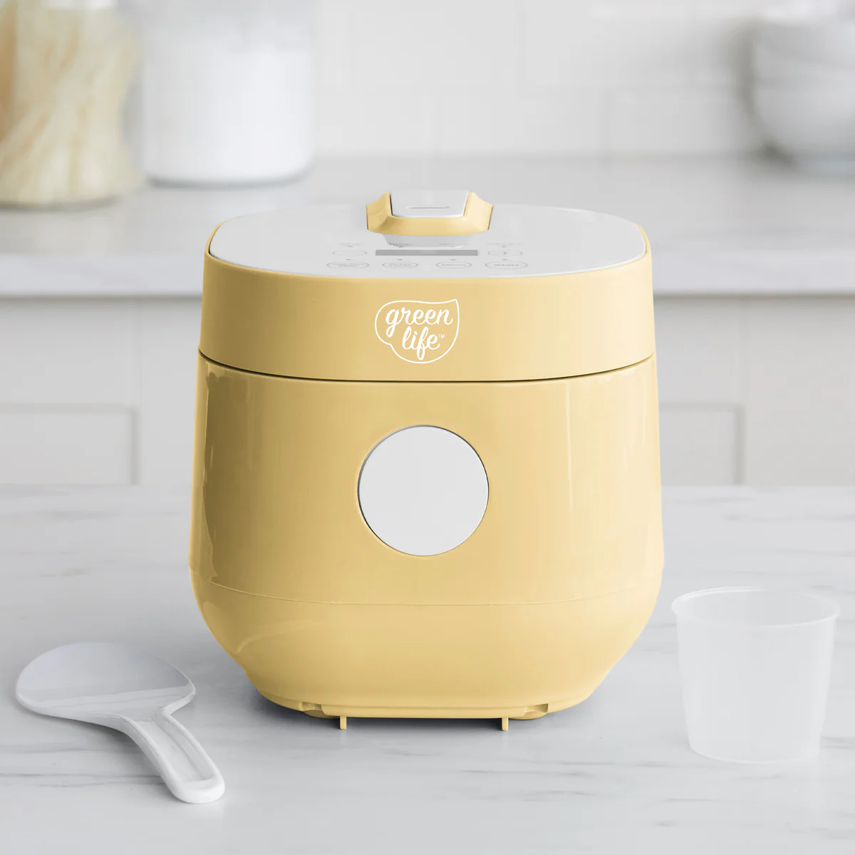 GreenLife 4-Cup Rice & Grains Cooker | Butter - Image 2