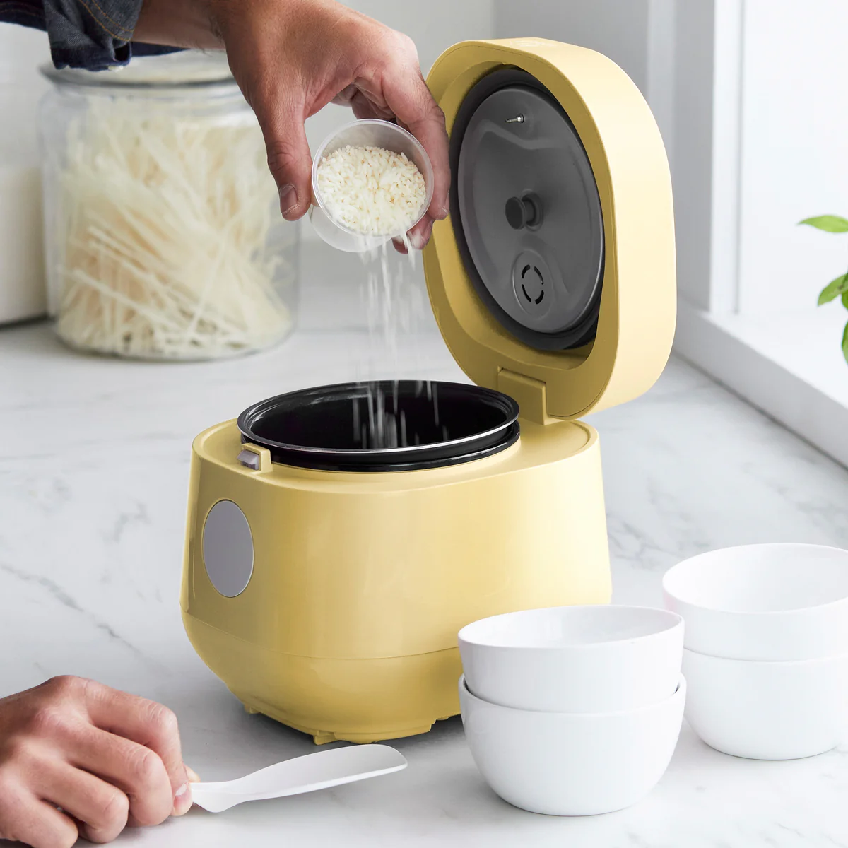 GreenLife 4-Cup Rice & Grains Cooker | Butter - Image 3