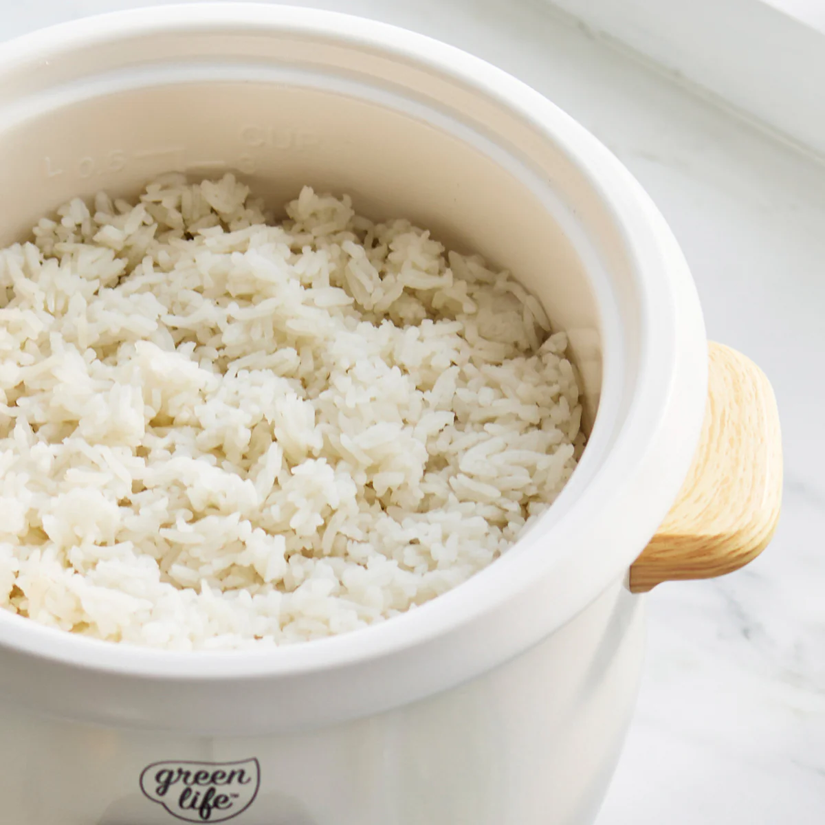 GreenLife 6-Cup Rice Cooker | Cream - Image 6