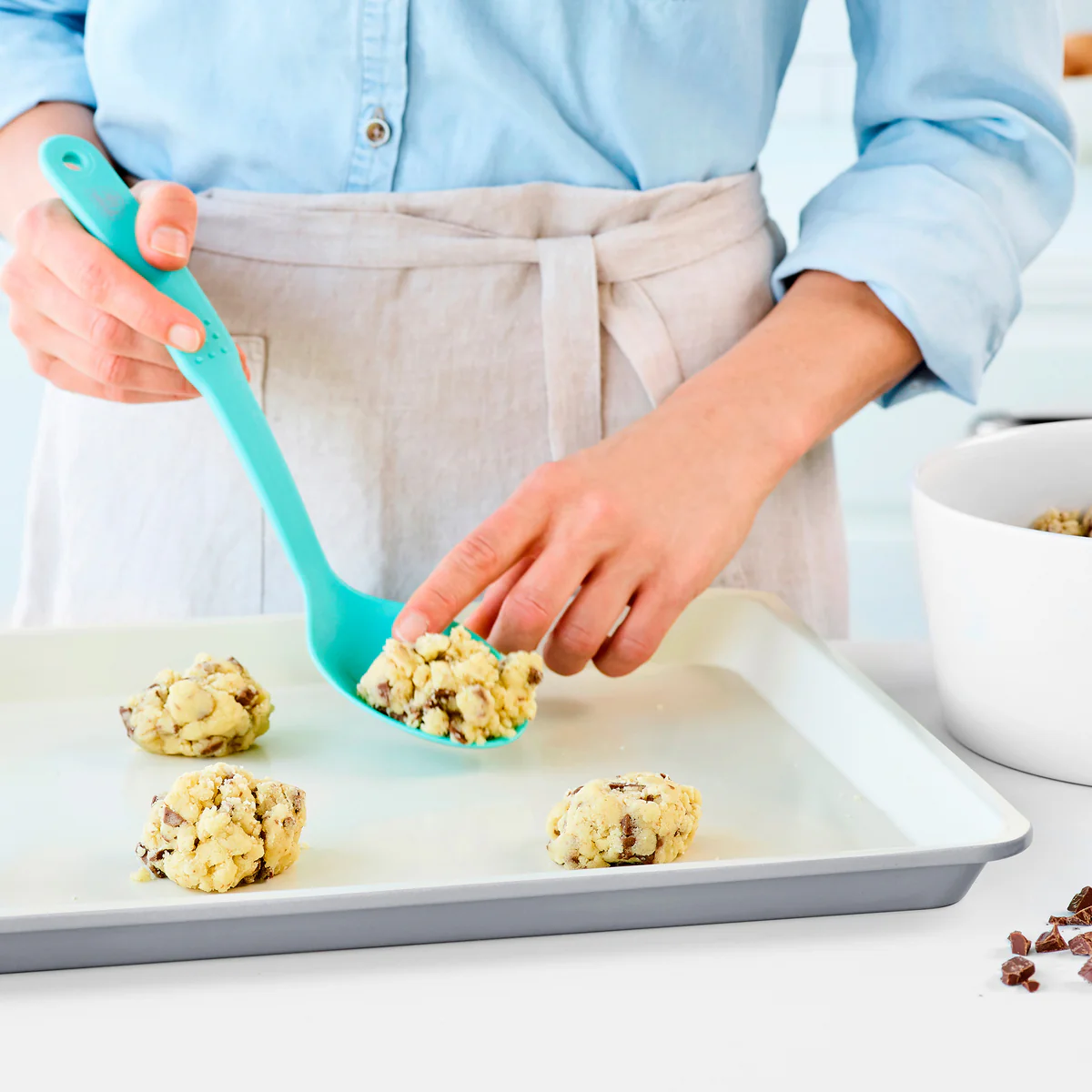 GreenLife Ceramic Nonstick 18" x 13" Cookie Sheet | Quartz Gray - Image 5