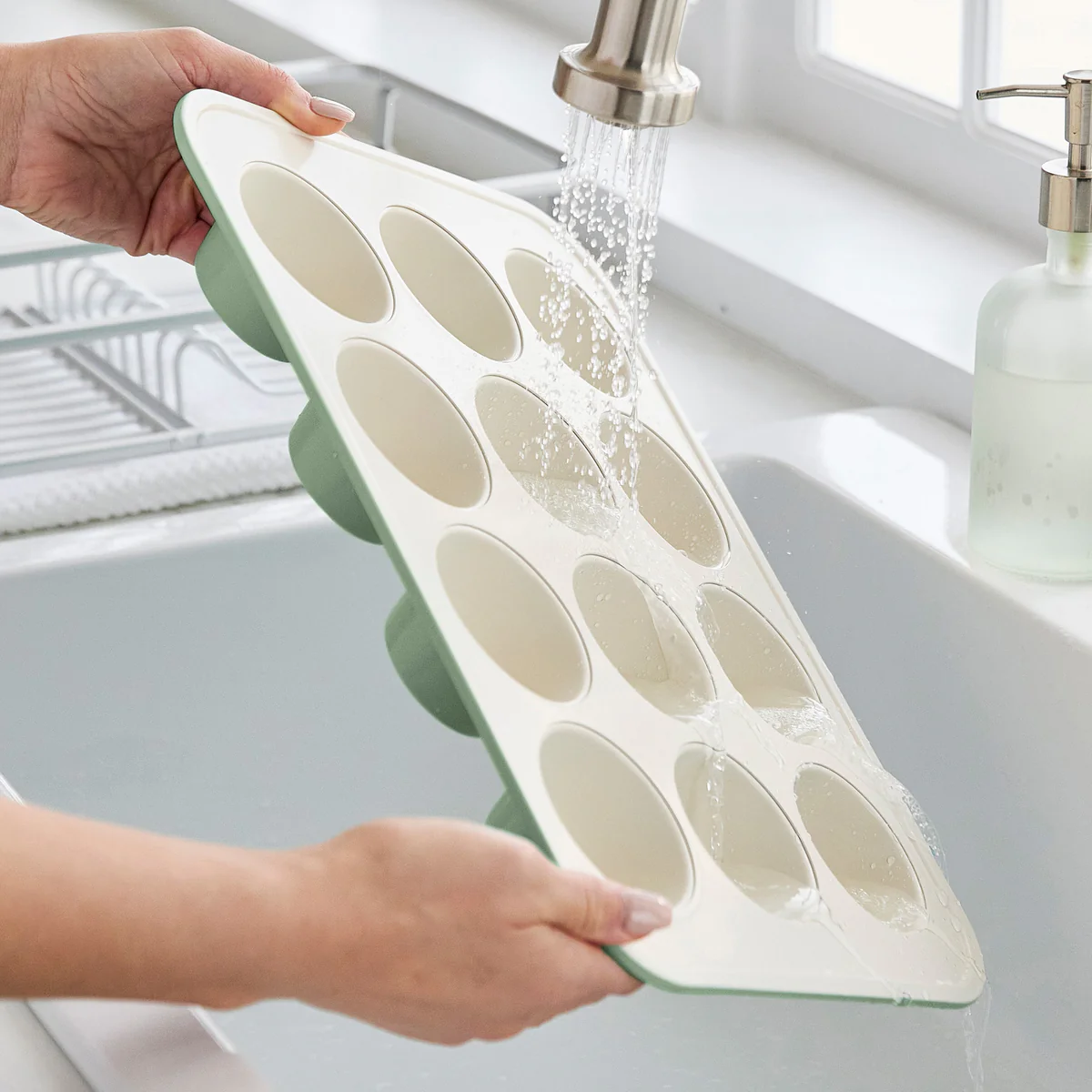 GreenLife Ceramic Nonstick Muffin Pan | Sage Green - Image 8